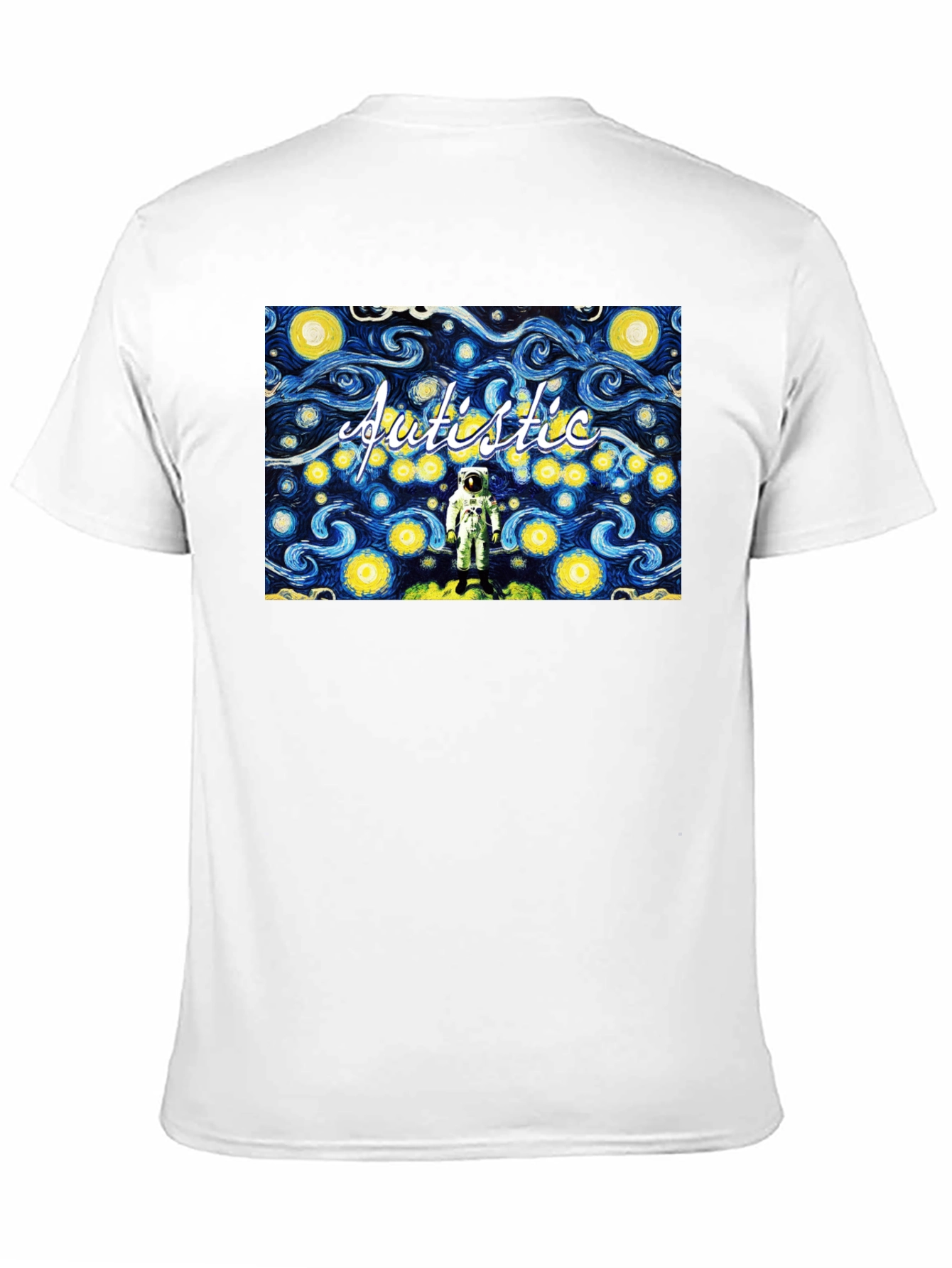 Autistic Astronaut Starry Night T-Shirt