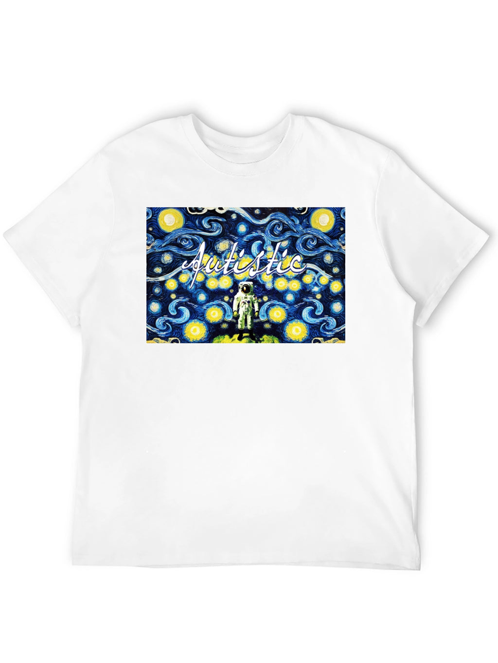 Autistic Astronaut Starry Night T-Shirt