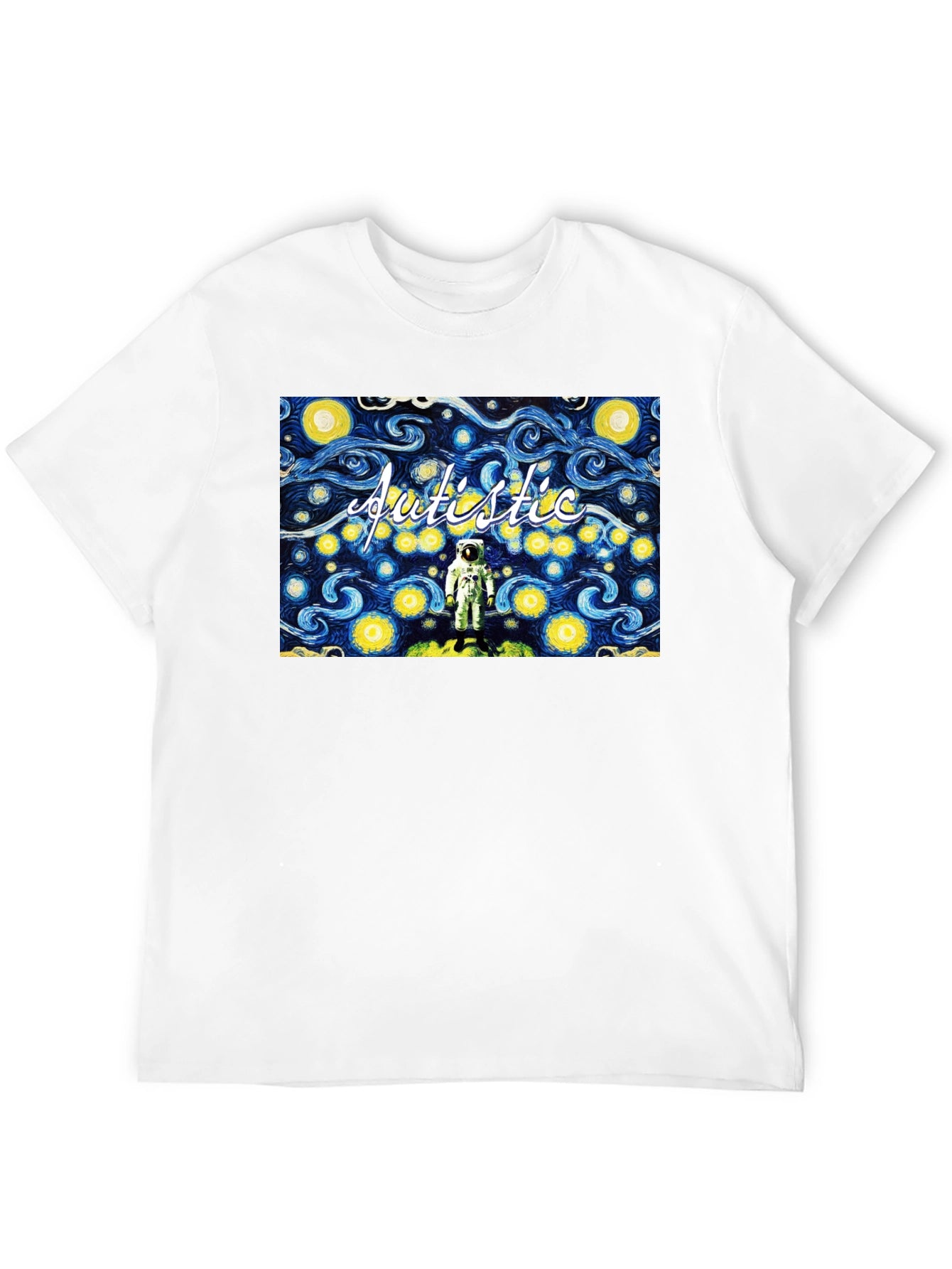 Autistic Astronaut Starry Night T-Shirt