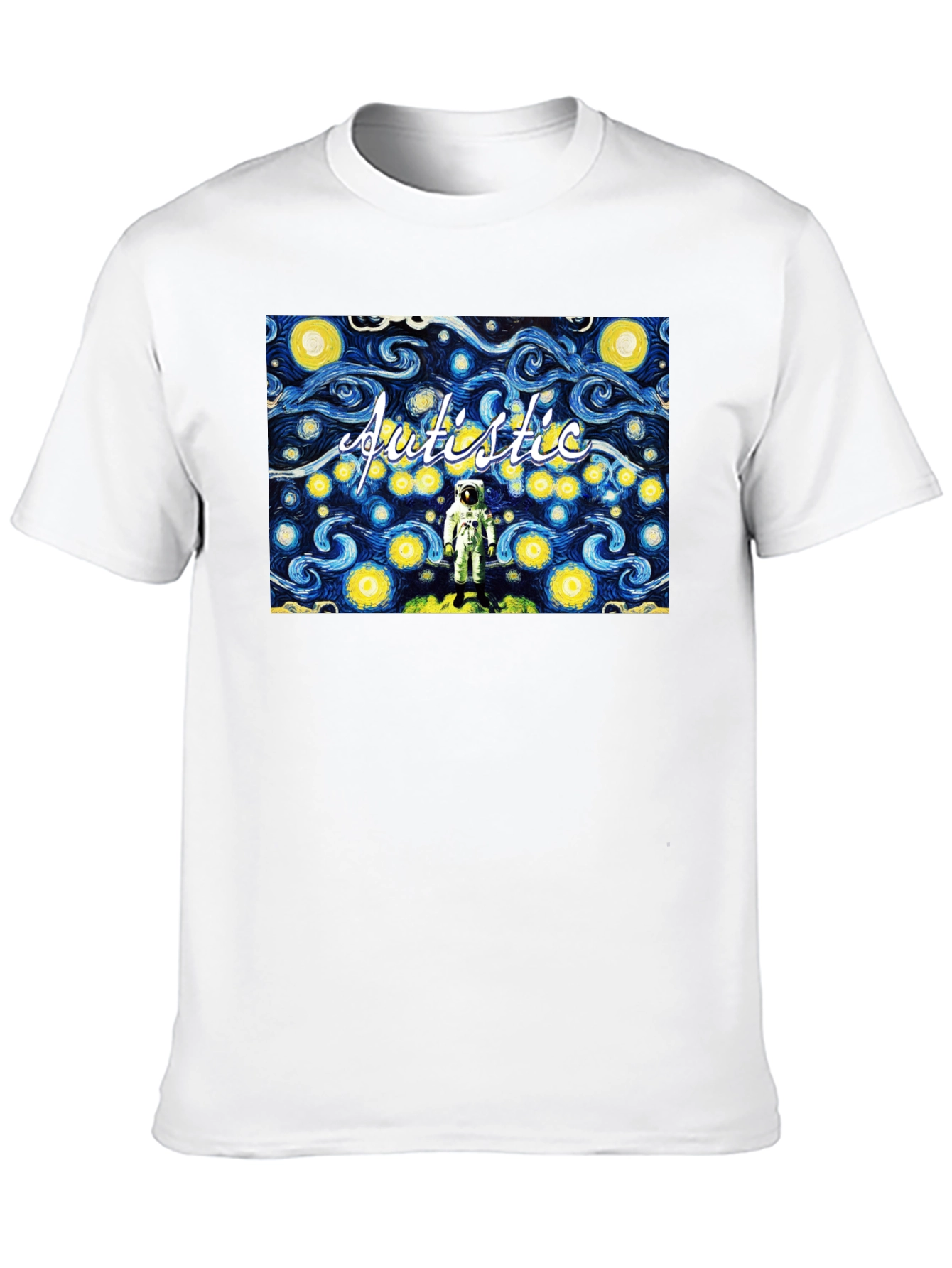 Autistic Astronaut Starry Night T-Shirt