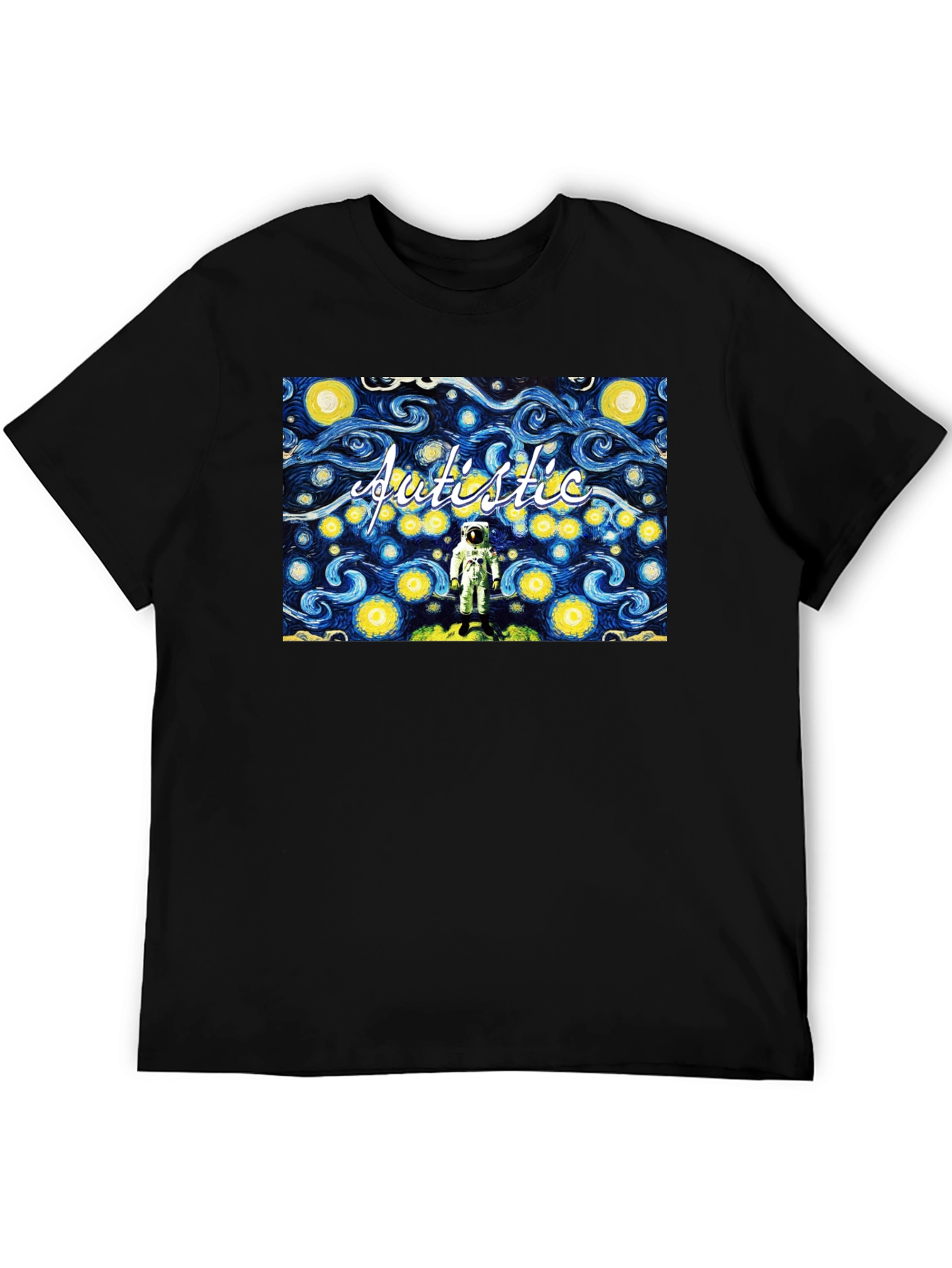 Autistic Astronaut Starry Night T-Shirt