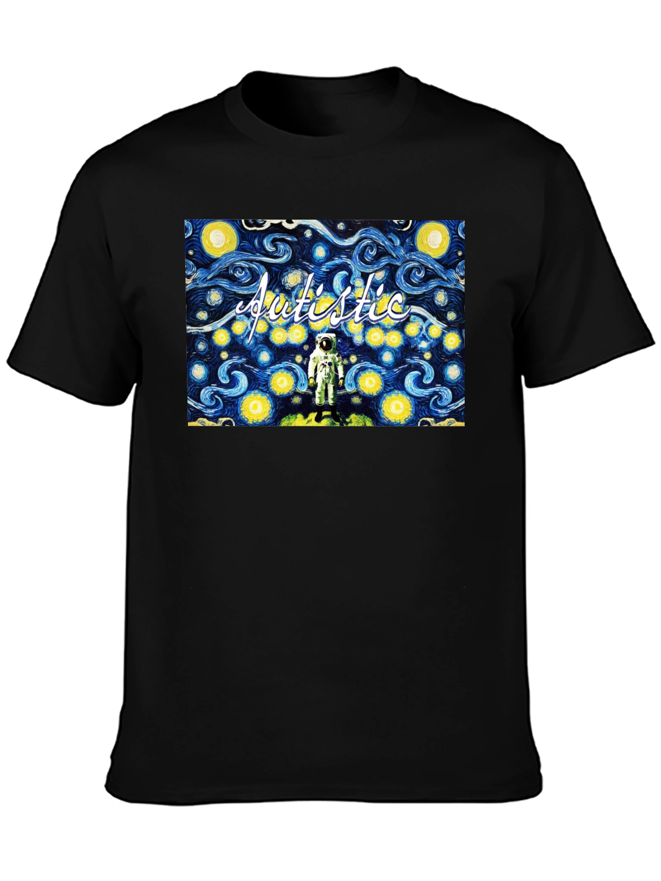 Autistic Astronaut Starry Night T-Shirt