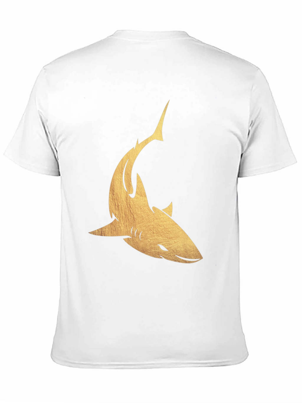Golden Shark Graphic Tee - Mens Black T-Shirt