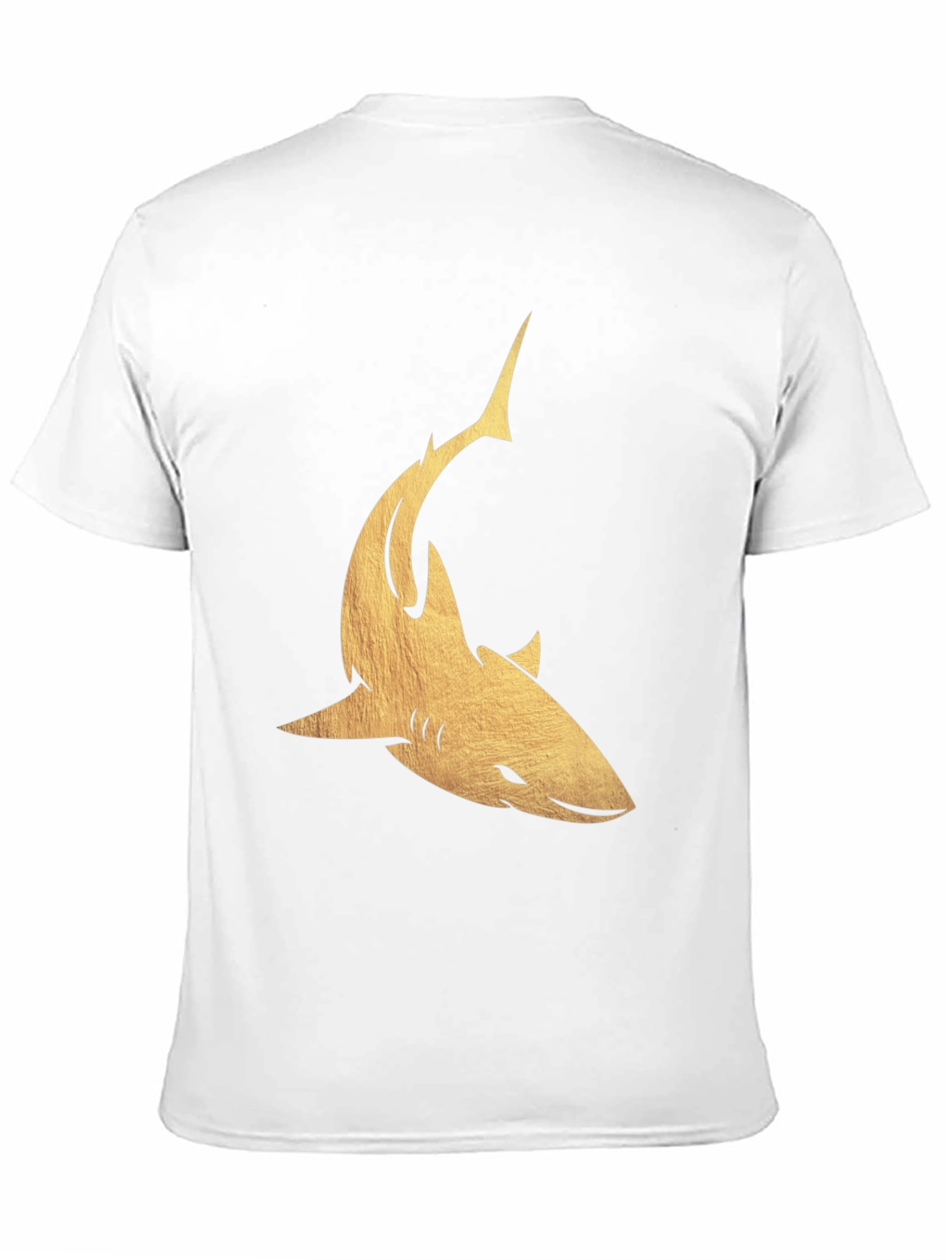 Golden Shark Graphic Tee - Mens Black T-Shirt