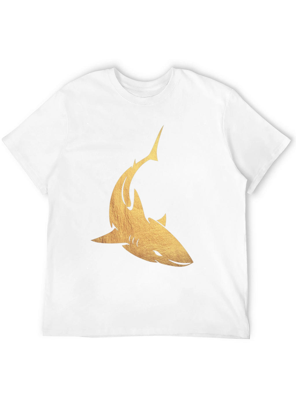 Golden Shark Graphic Tee - Mens Black T-Shirt