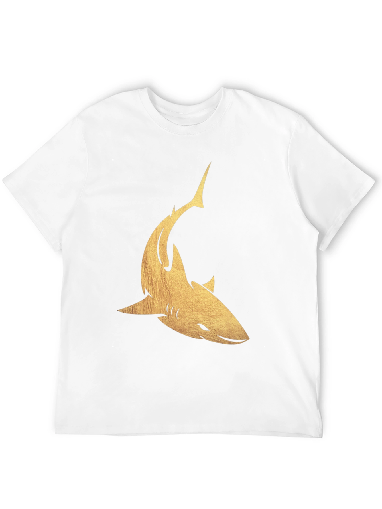Golden Shark Graphic Tee - Mens Black T-Shirt