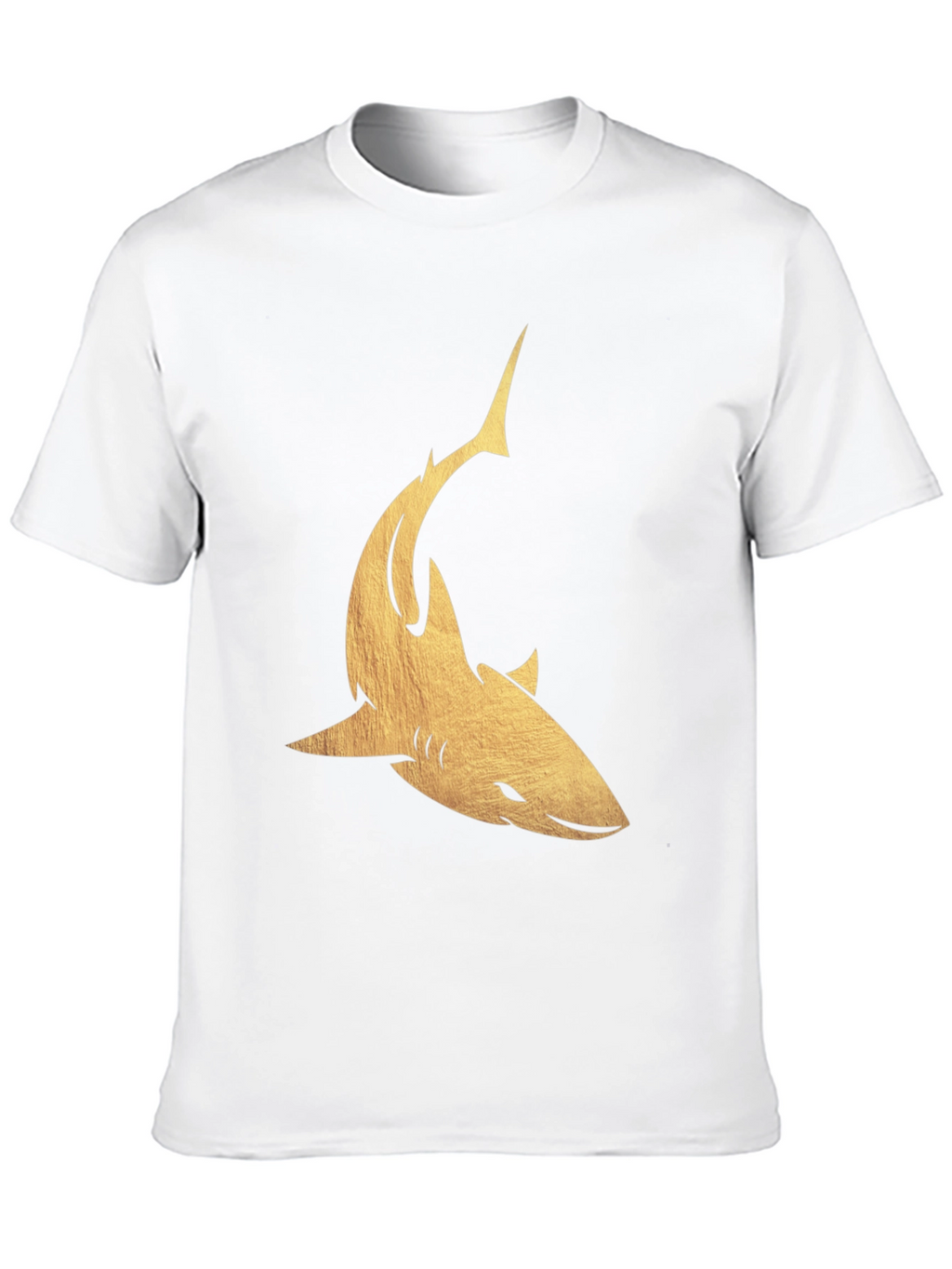 Golden Shark Graphic Tee - Mens Black T-Shirt