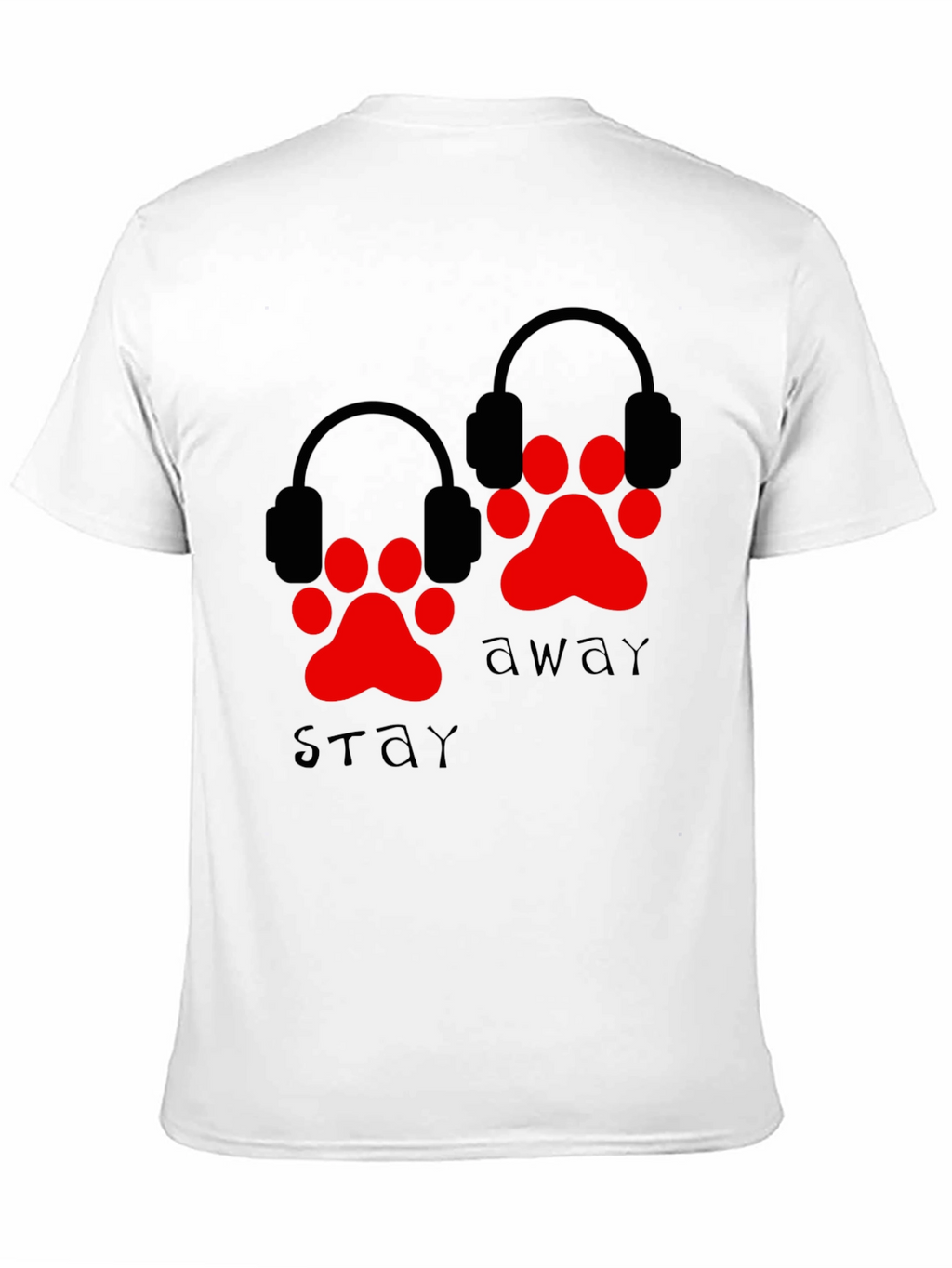 Stay Away Paw Print Graphic Tee