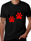 Stay Away Paw Print Graphic Tee