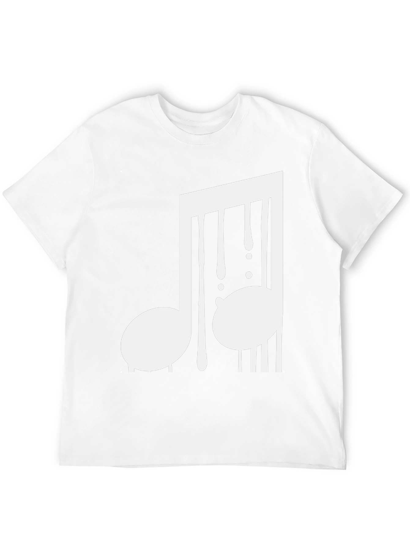 Black Music Note Graphic Tee