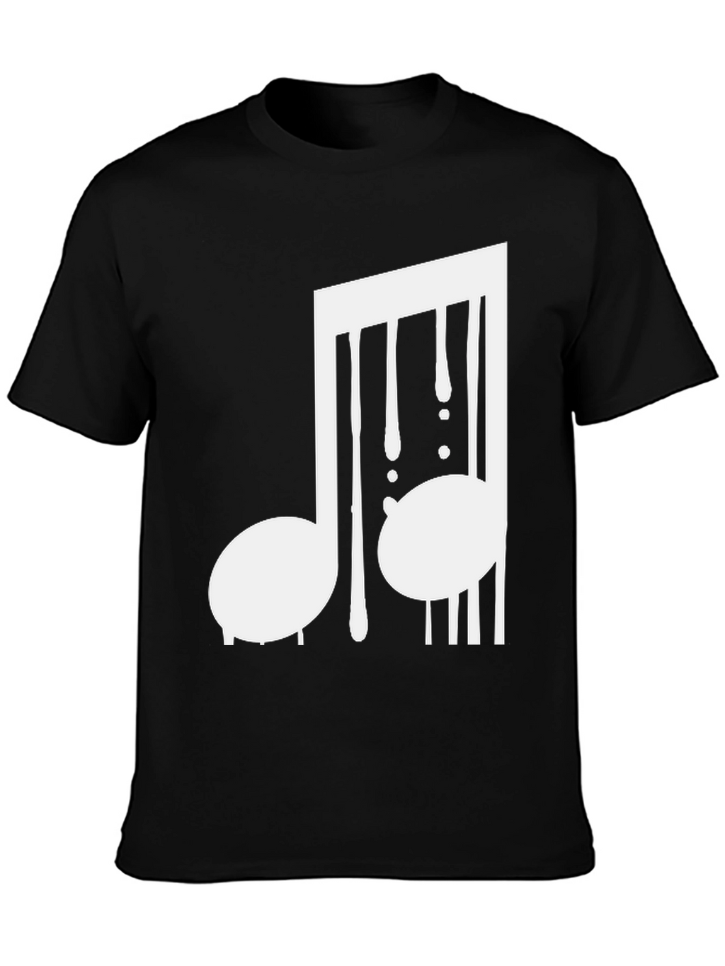 Black Music Note Graphic Tee