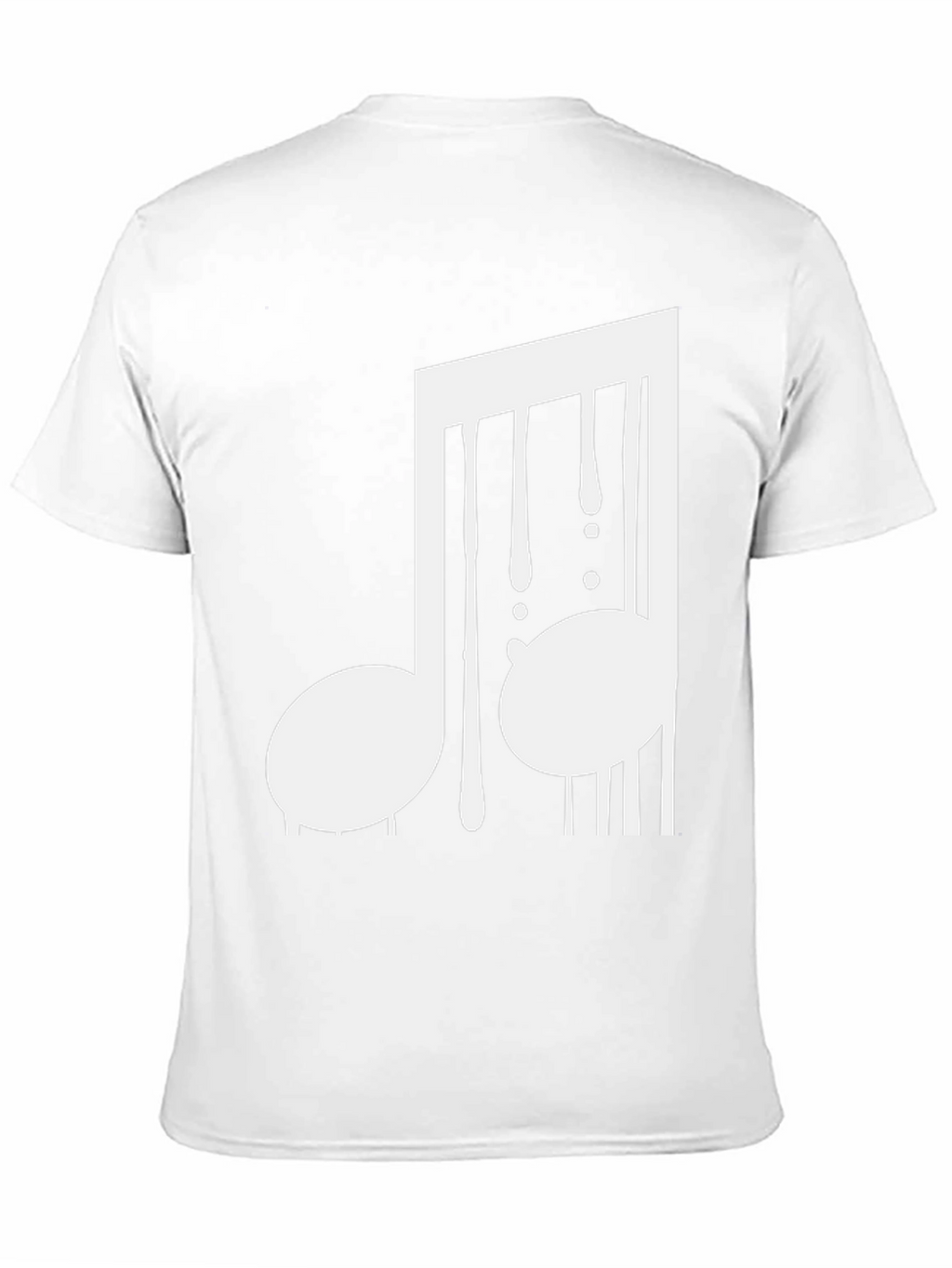 Black Music Note Graphic Tee