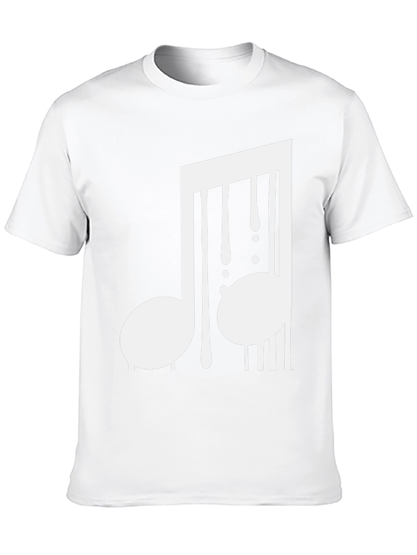 Black Music Note Graphic Tee