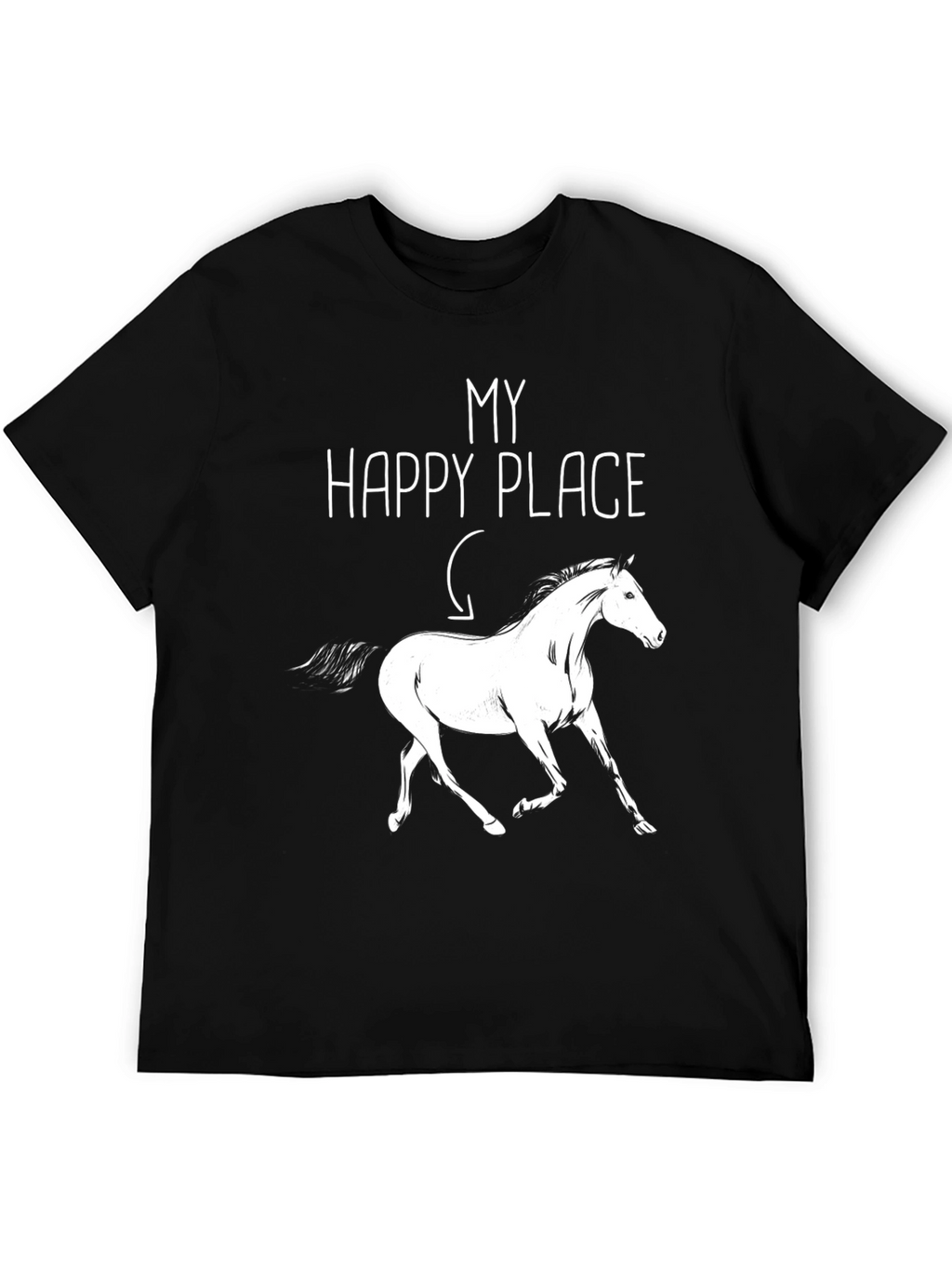 My Happy Place Horse Graphic Tee