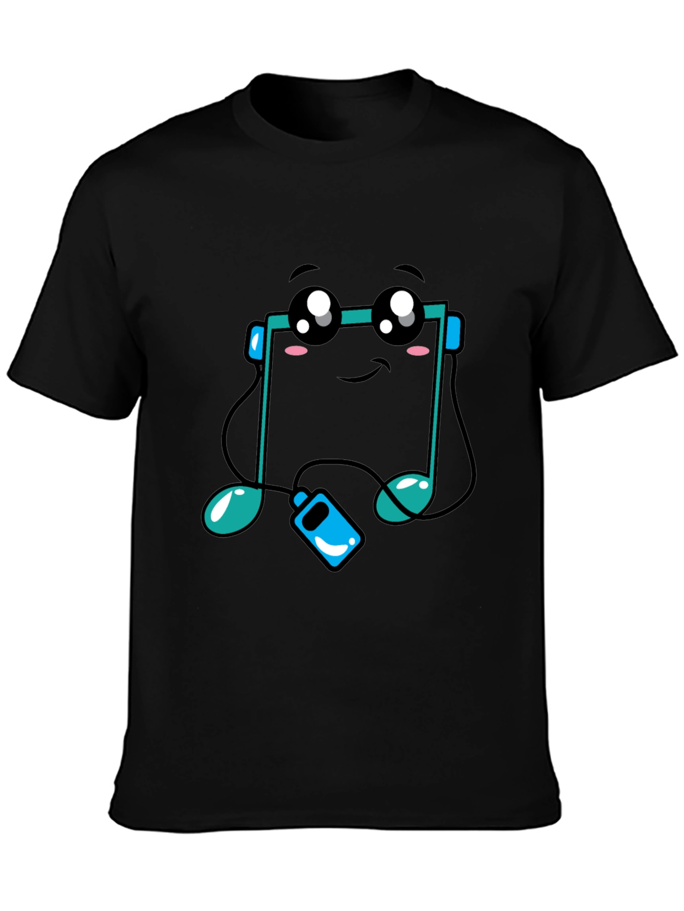 Cute Music Note T-Shirt - Black Graphic Tee