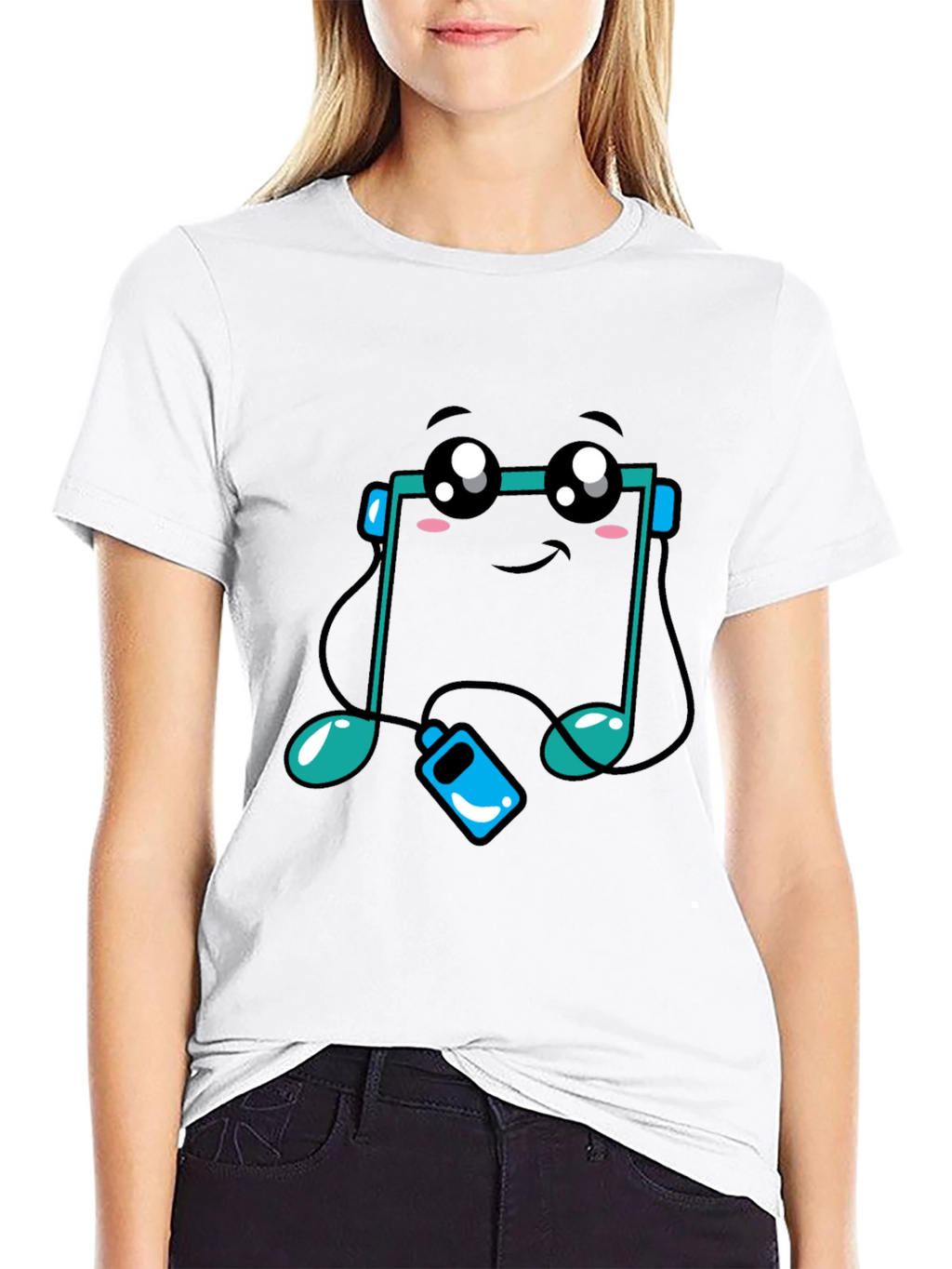 Cute Music Note T-Shirt - Black Graphic Tee