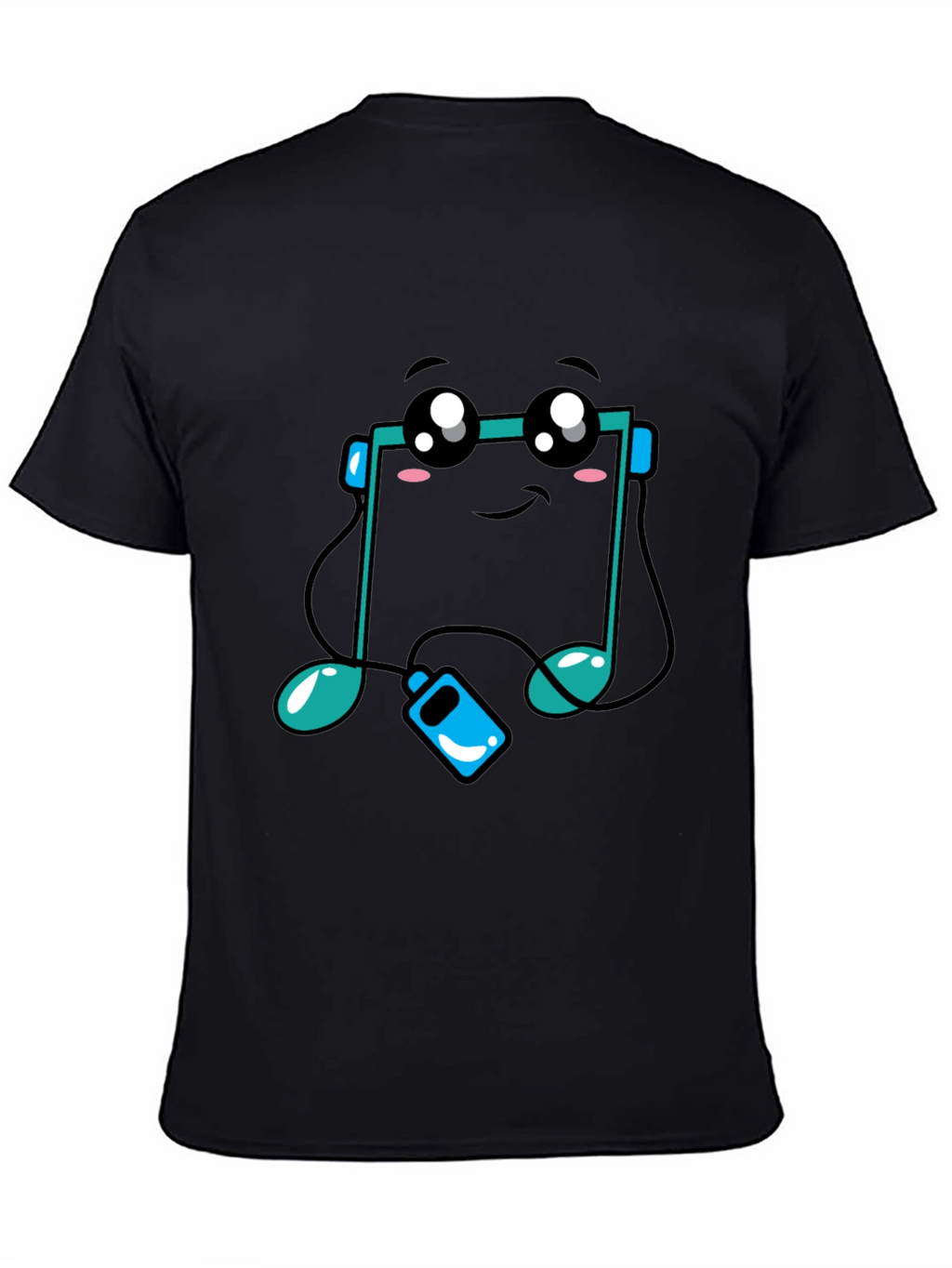 Cute Music Note T-Shirt - Black Graphic Tee