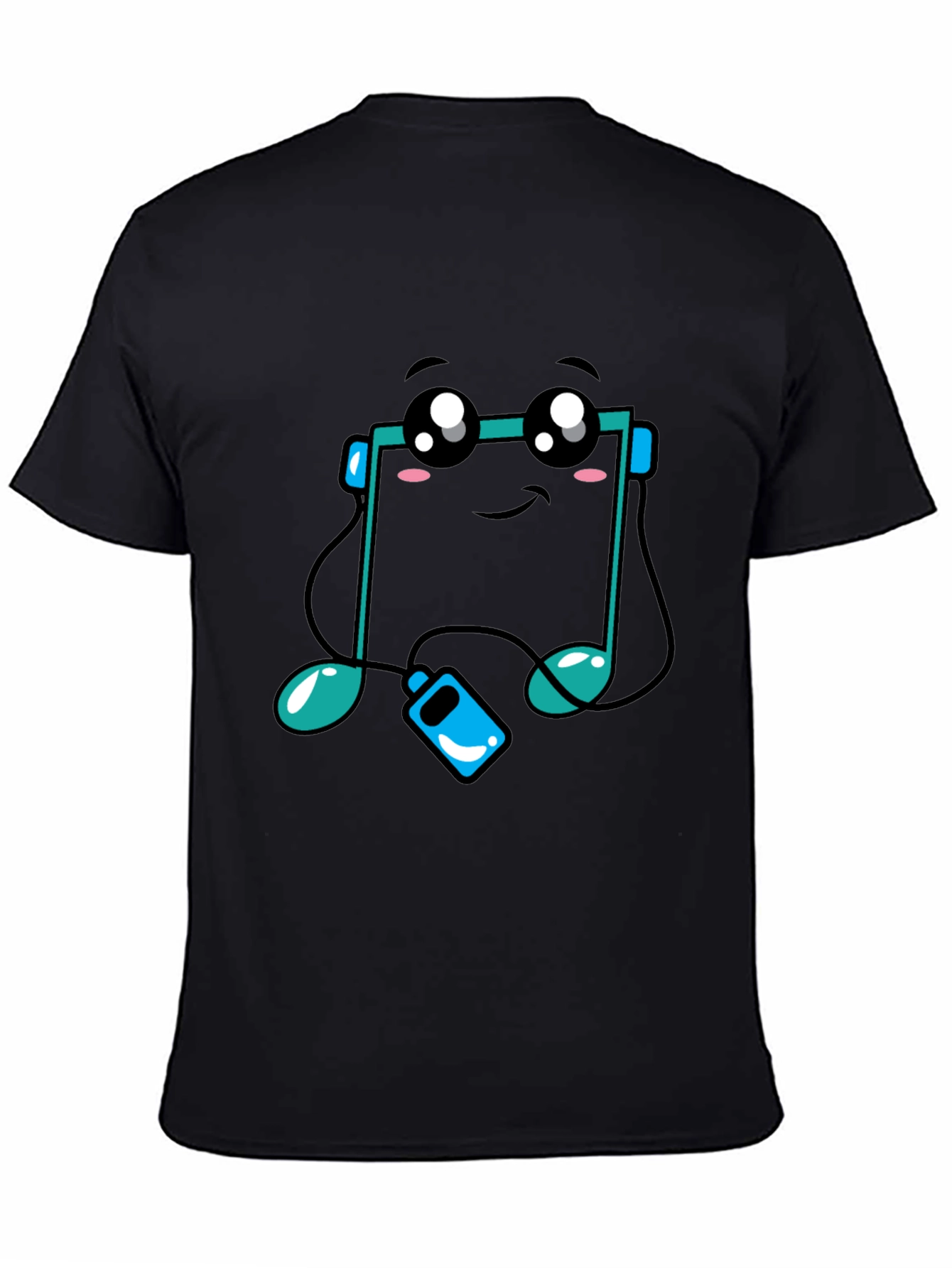 Cute Music Note T-Shirt - Black Graphic Tee