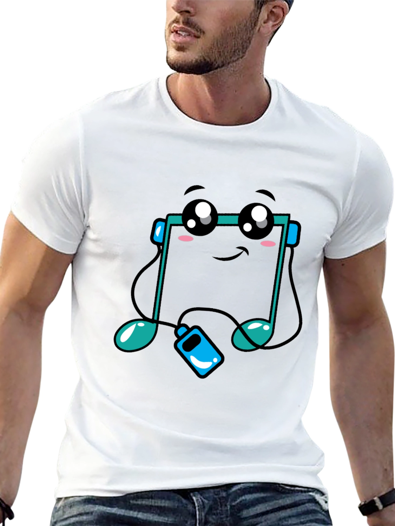 Cute Music Note T-Shirt - Black Graphic Tee