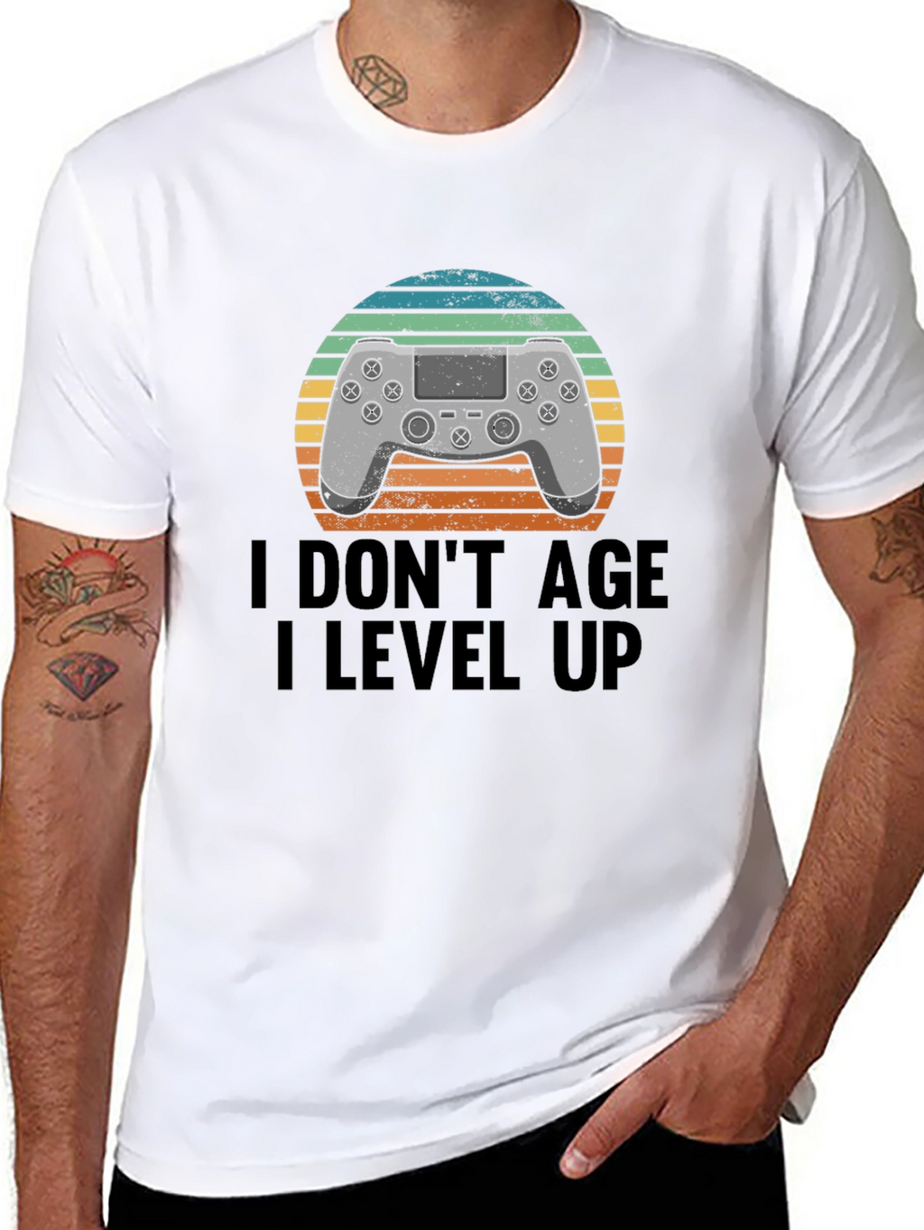 I Dont Age I Level Up Gamer T-Shirt