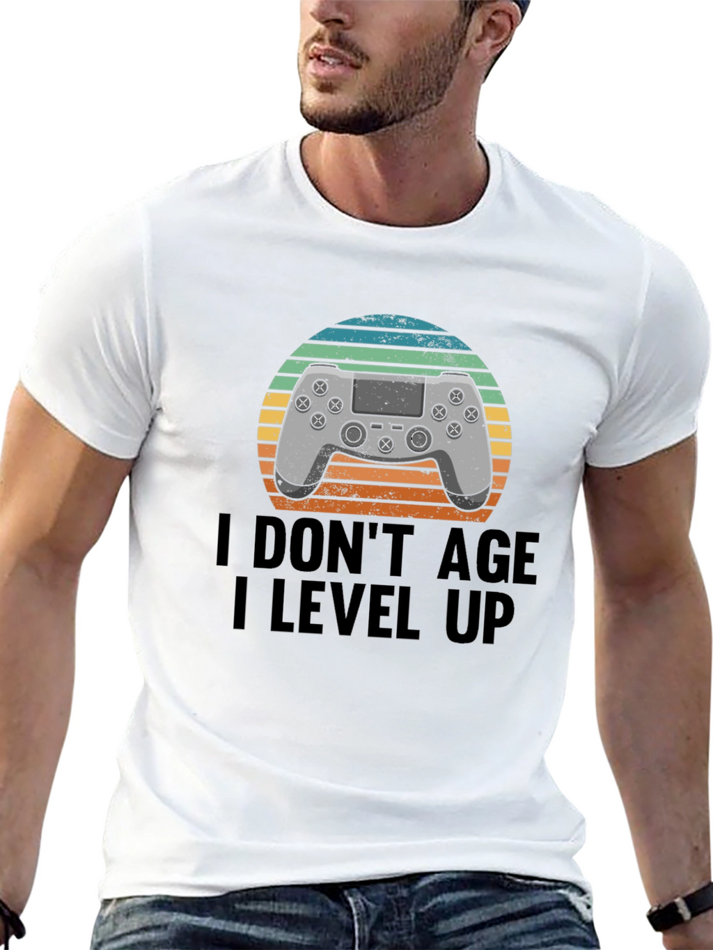 I Dont Age I Level Up Gamer T-Shirt