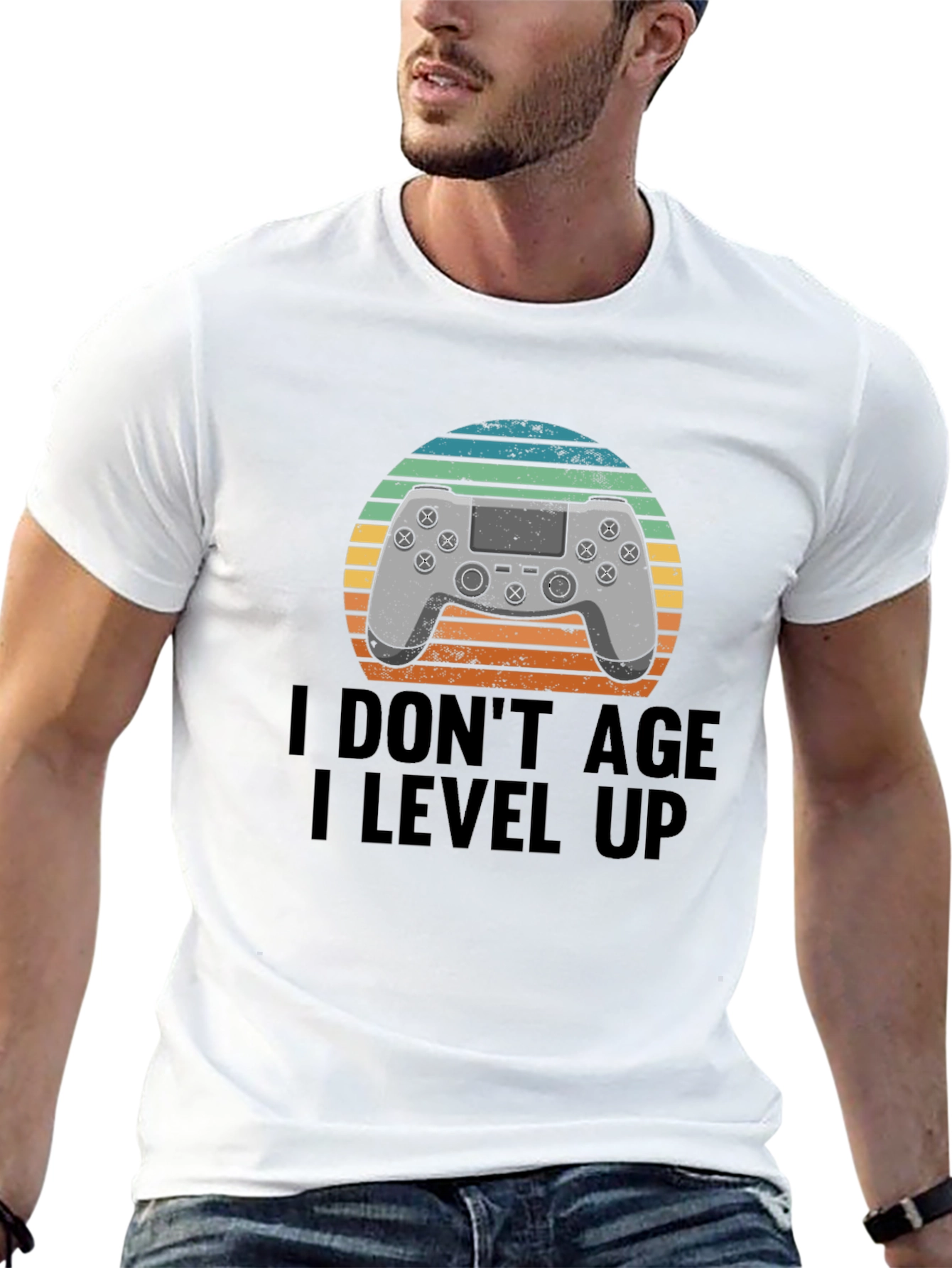 I Dont Age I Level Up Gamer T-Shirt