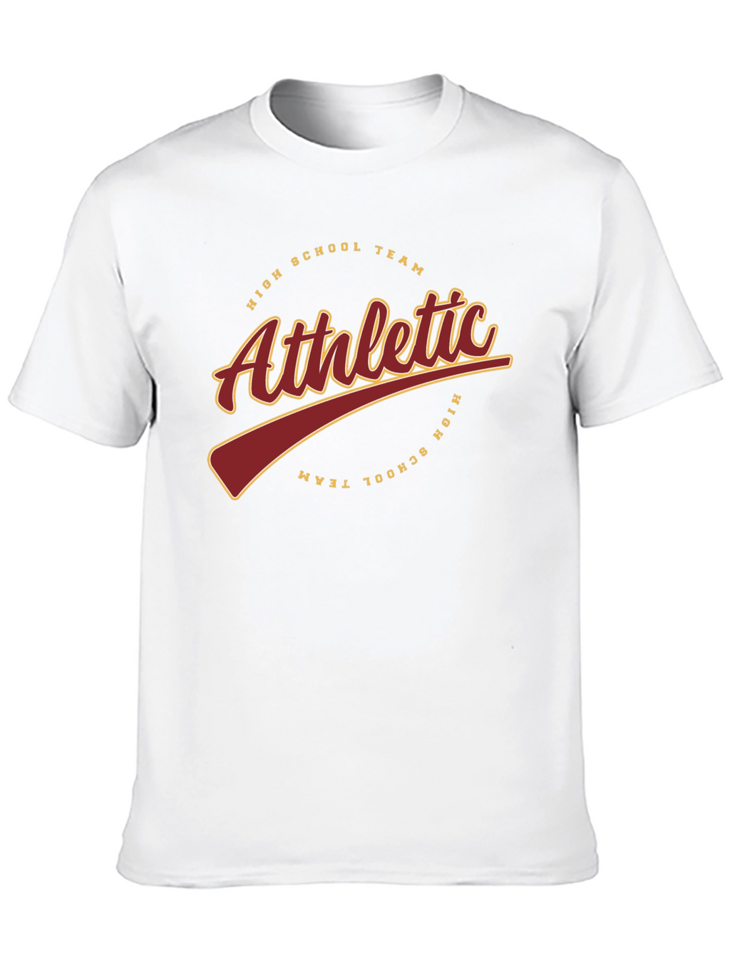 Athletic High School Team Black T-Shirt
