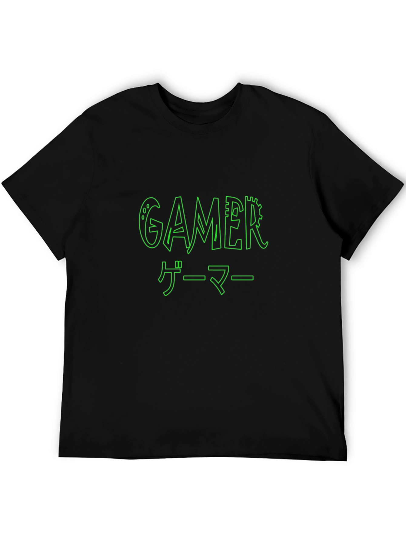Gamer T-Shirt - Black - Graphic Print