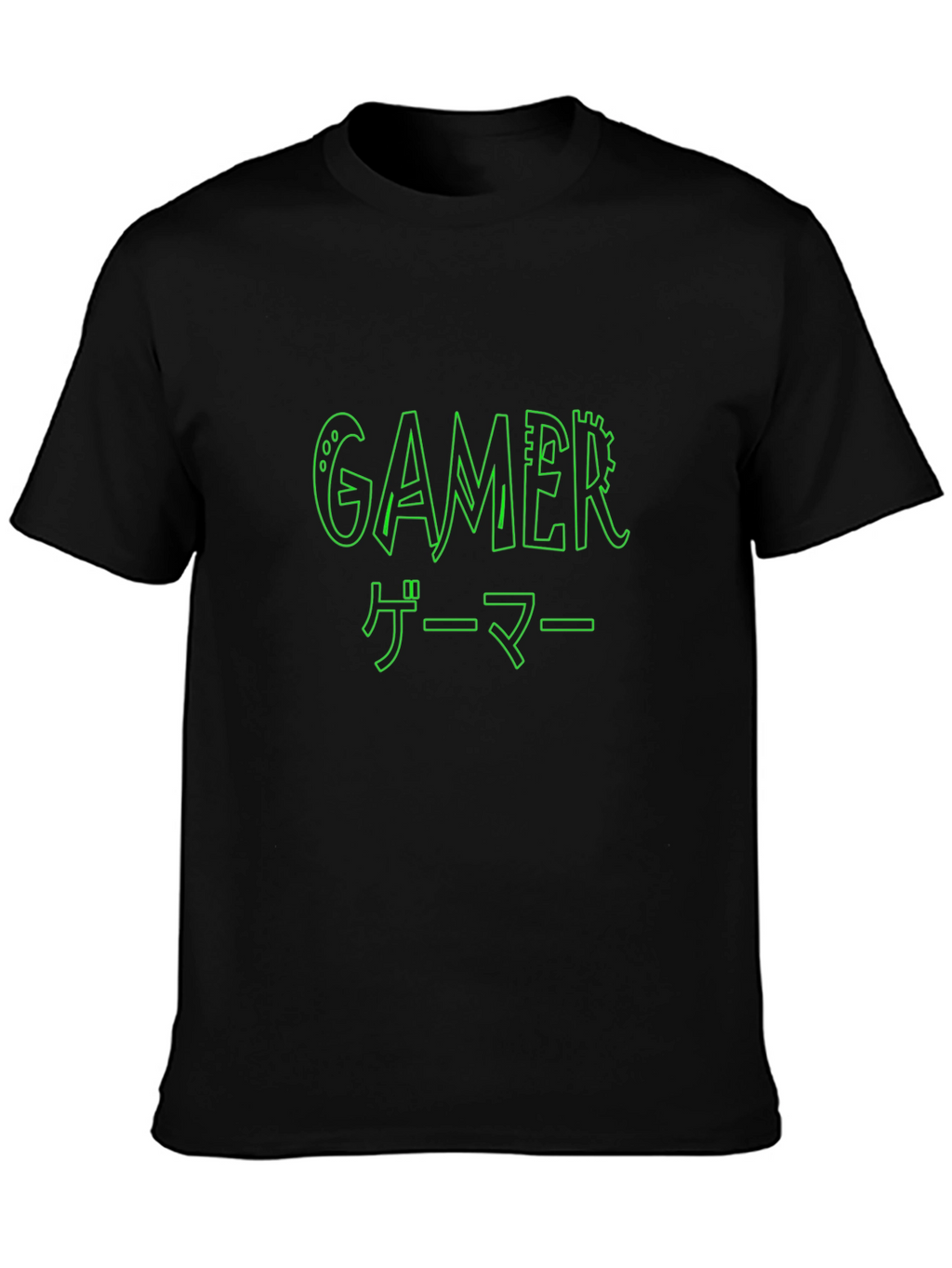 Gamer T-Shirt - Black - Graphic Print