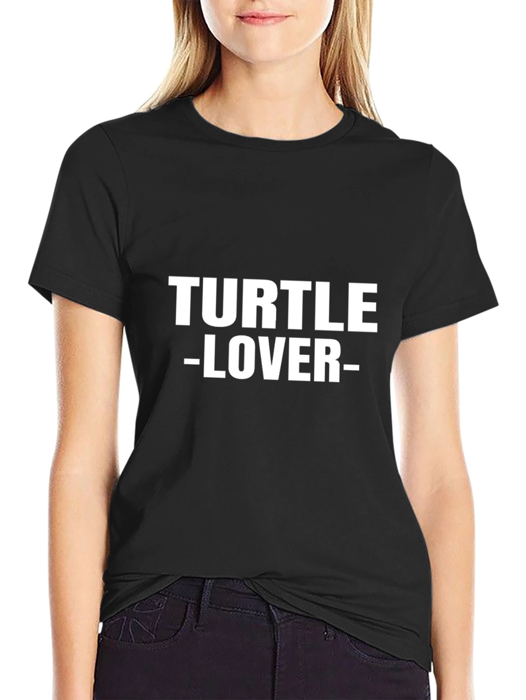 Turtle Lover Black Graphic Tee