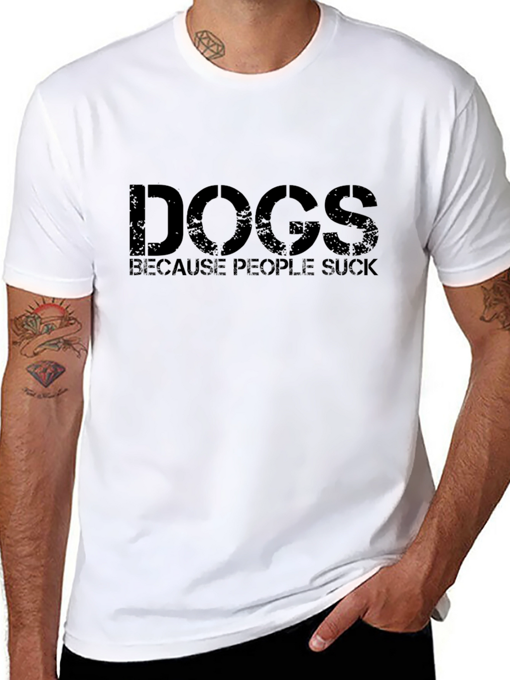 Dogs Because People Suck T-Shirt