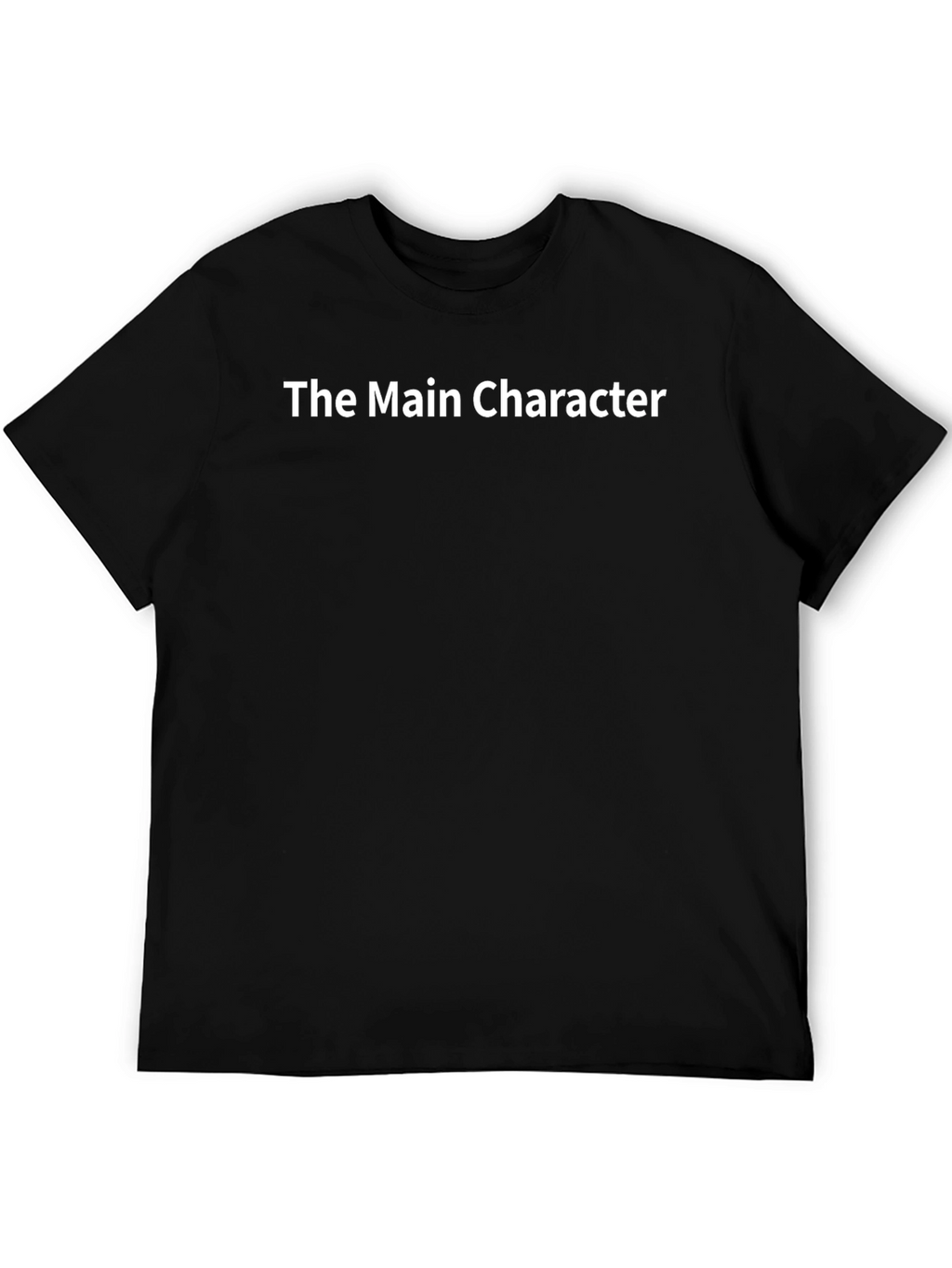 The Main Character Black Graphic Tee Shirt
