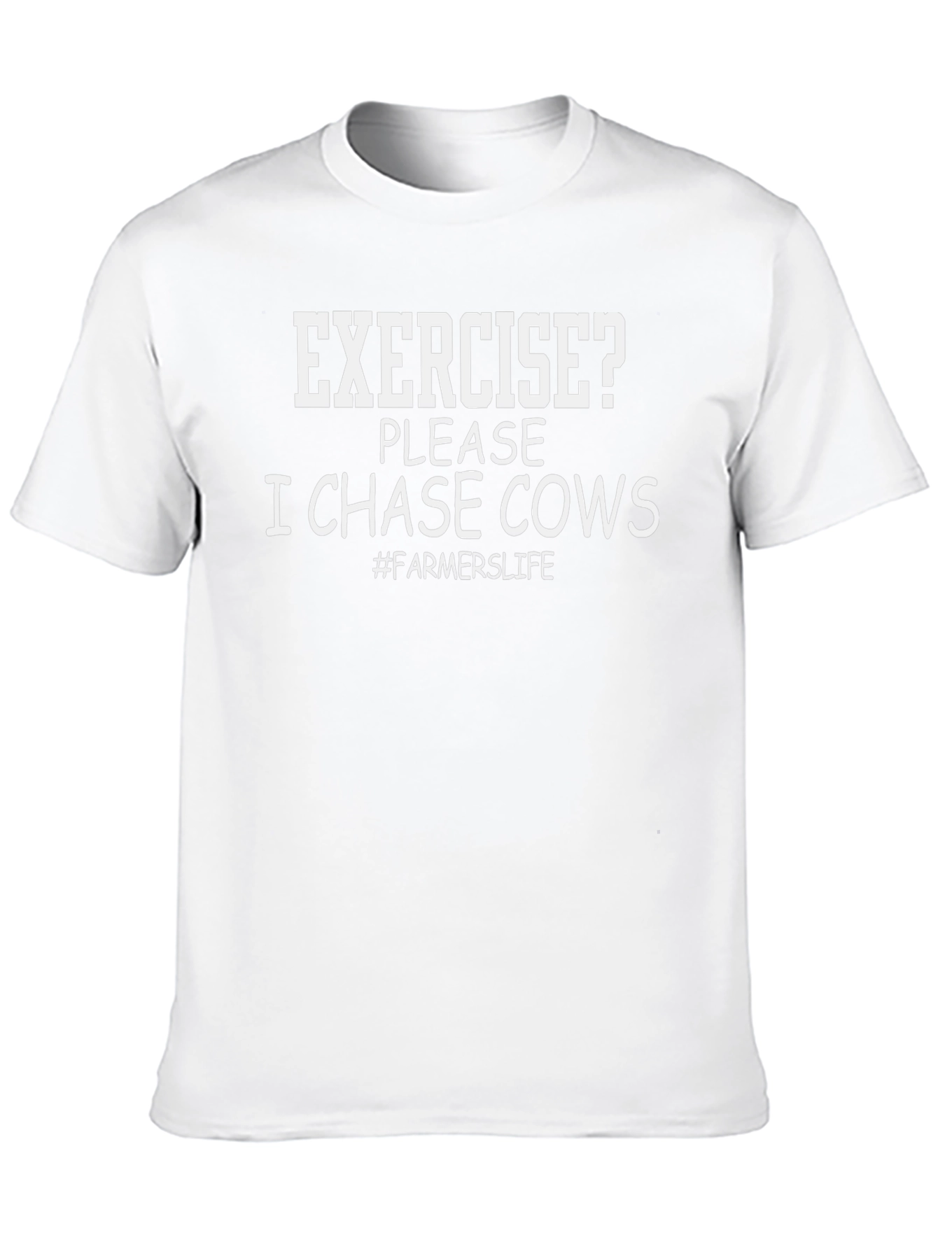 Exercise? I Chase Cows T-Shirt - Funny Farmer Life Tee