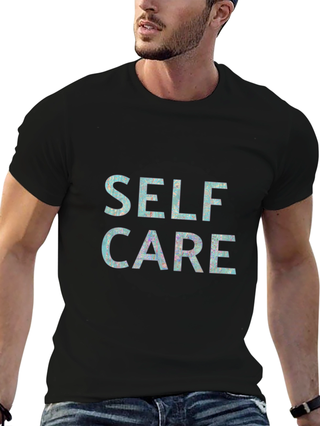 Self Care Graphic Tee - Black Unisex T-Shirt