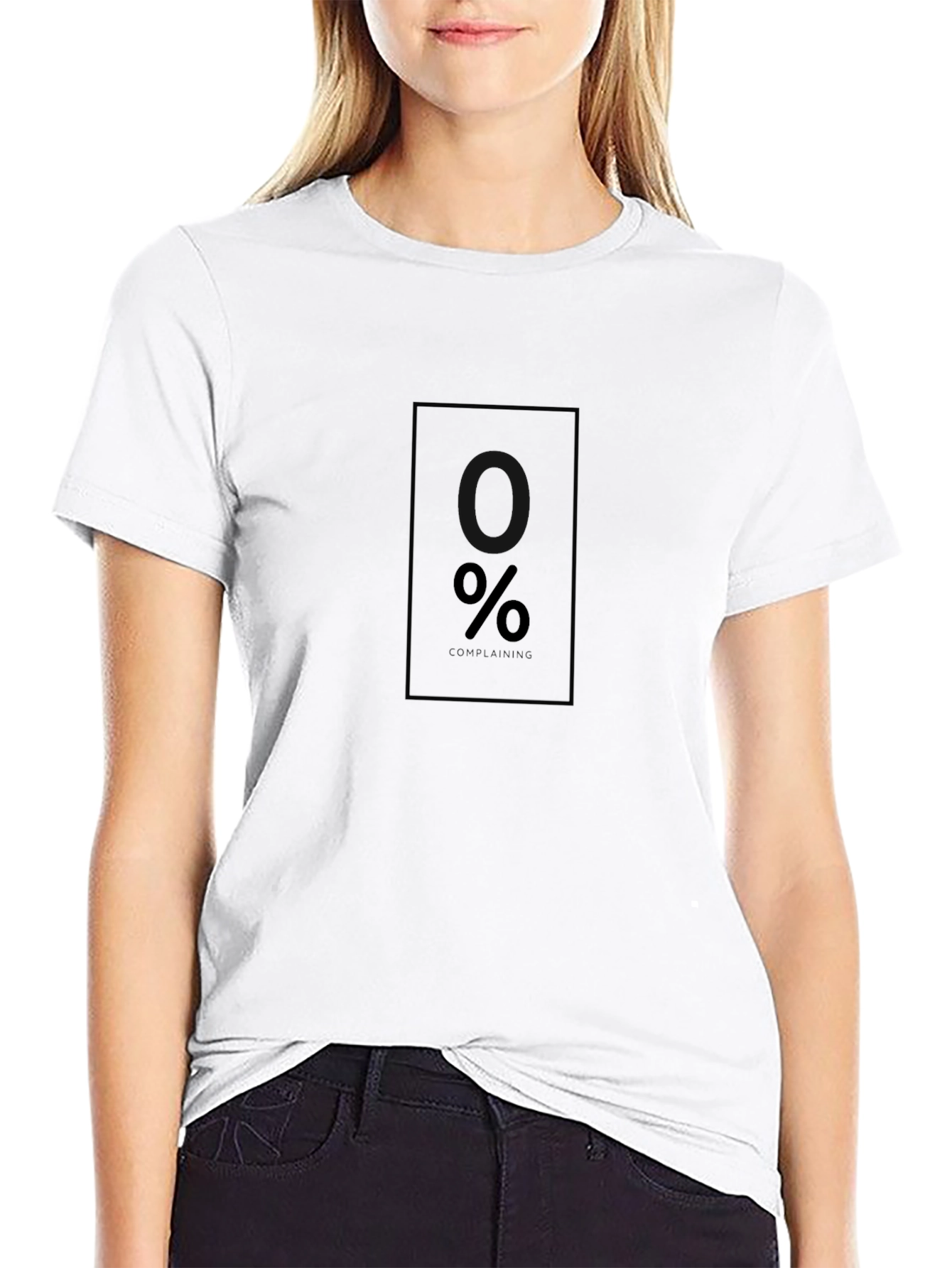 Modern Black T-Shirt with Minimalist % Design
