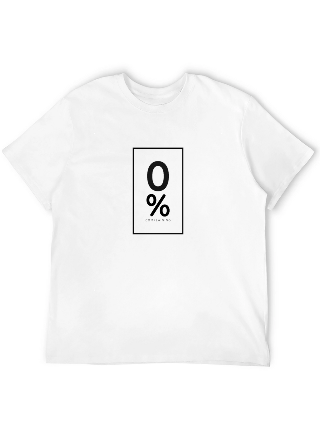 Modern Black T-Shirt with Minimalist % Design