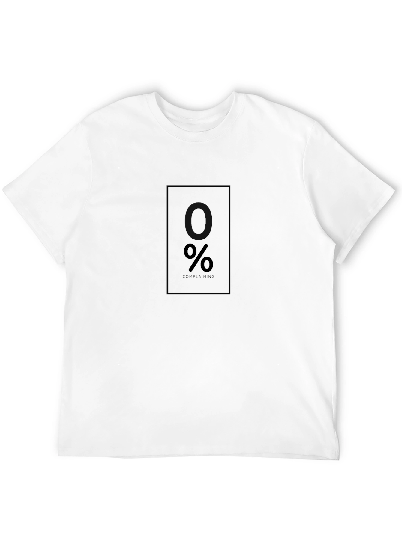 Modern Black T-Shirt with Minimalist % Design