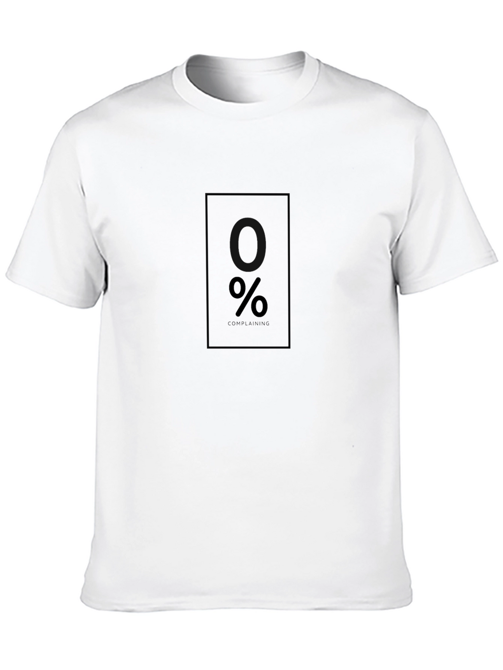 Modern Black T-Shirt with Minimalist % Design