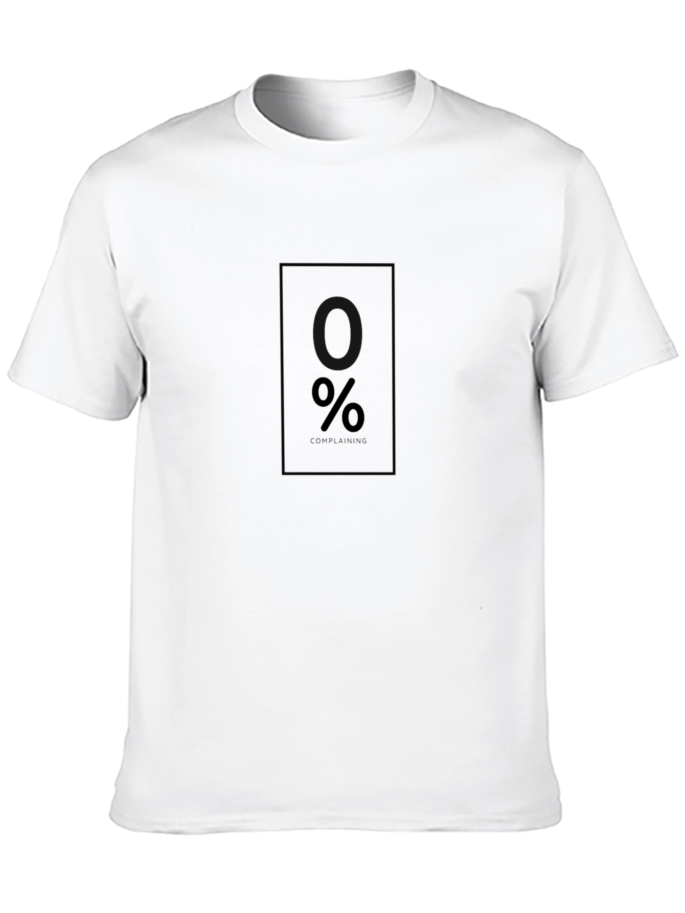 Modern Black T-Shirt with Minimalist % Design