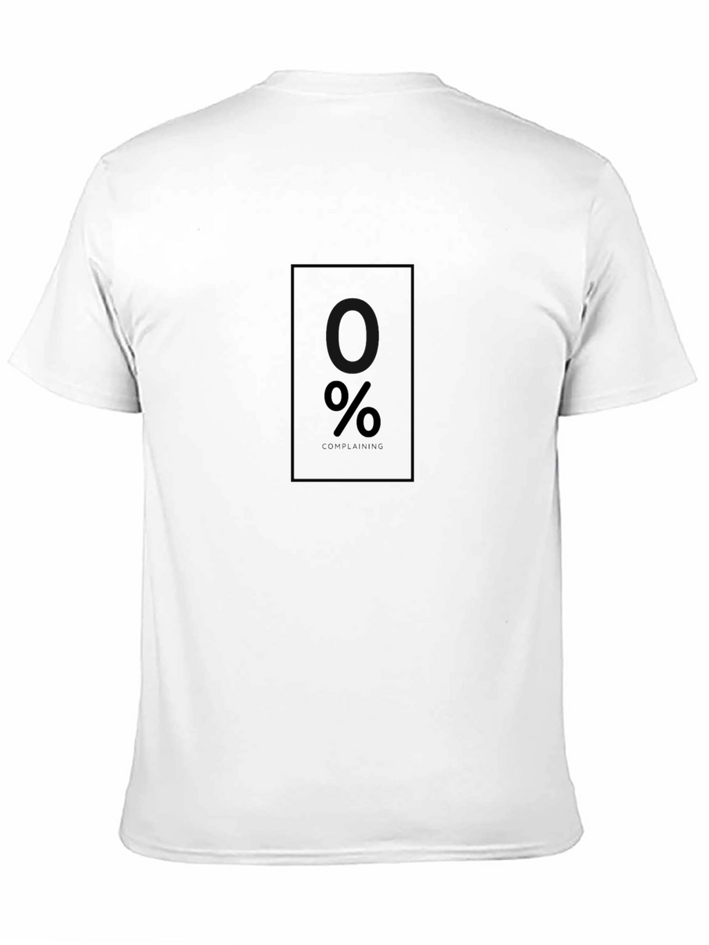 Modern Black T-Shirt with Minimalist % Design