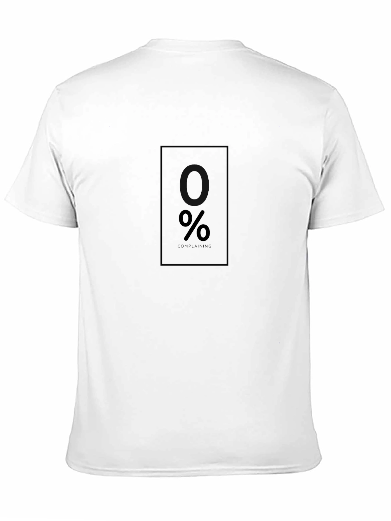 Modern Black T-Shirt with Minimalist % Design