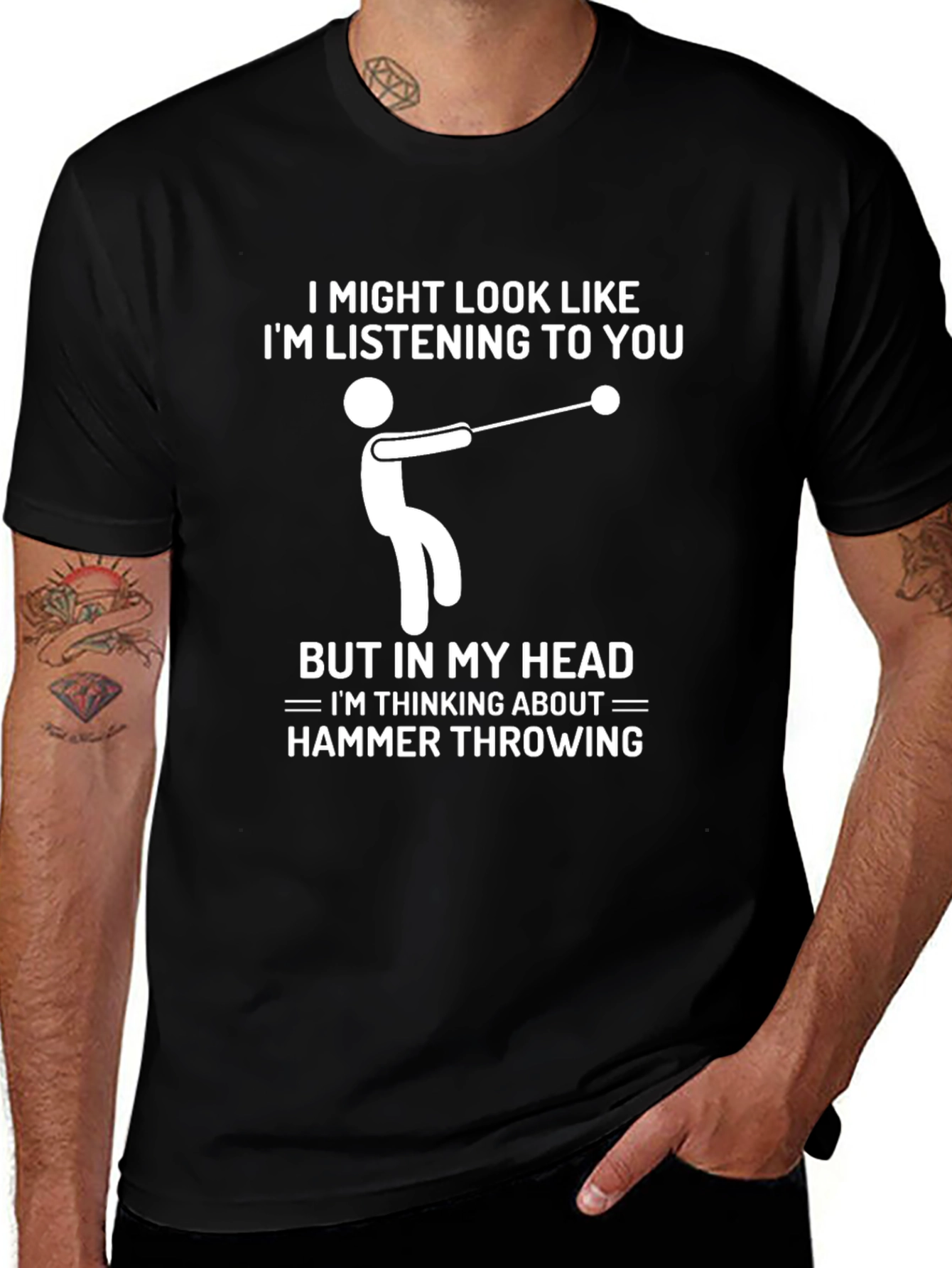 Hammer Throwing T-Shirt: Im Thinking About It