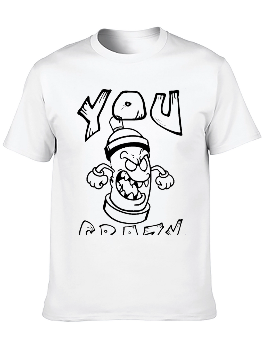 You Mad T-Shirt: Angry Graffiti Cartoon
