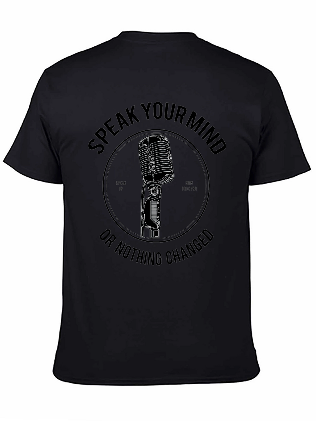 Speak Your Mind Black Graphic Tee