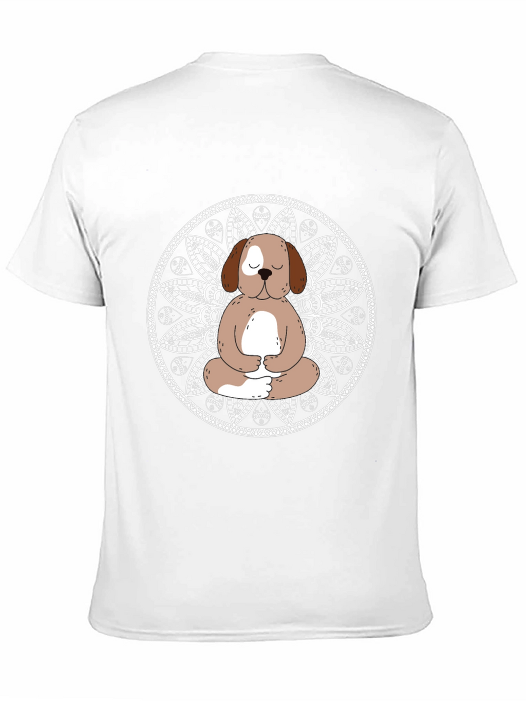 Meditating Dog Mandala T-Shirt