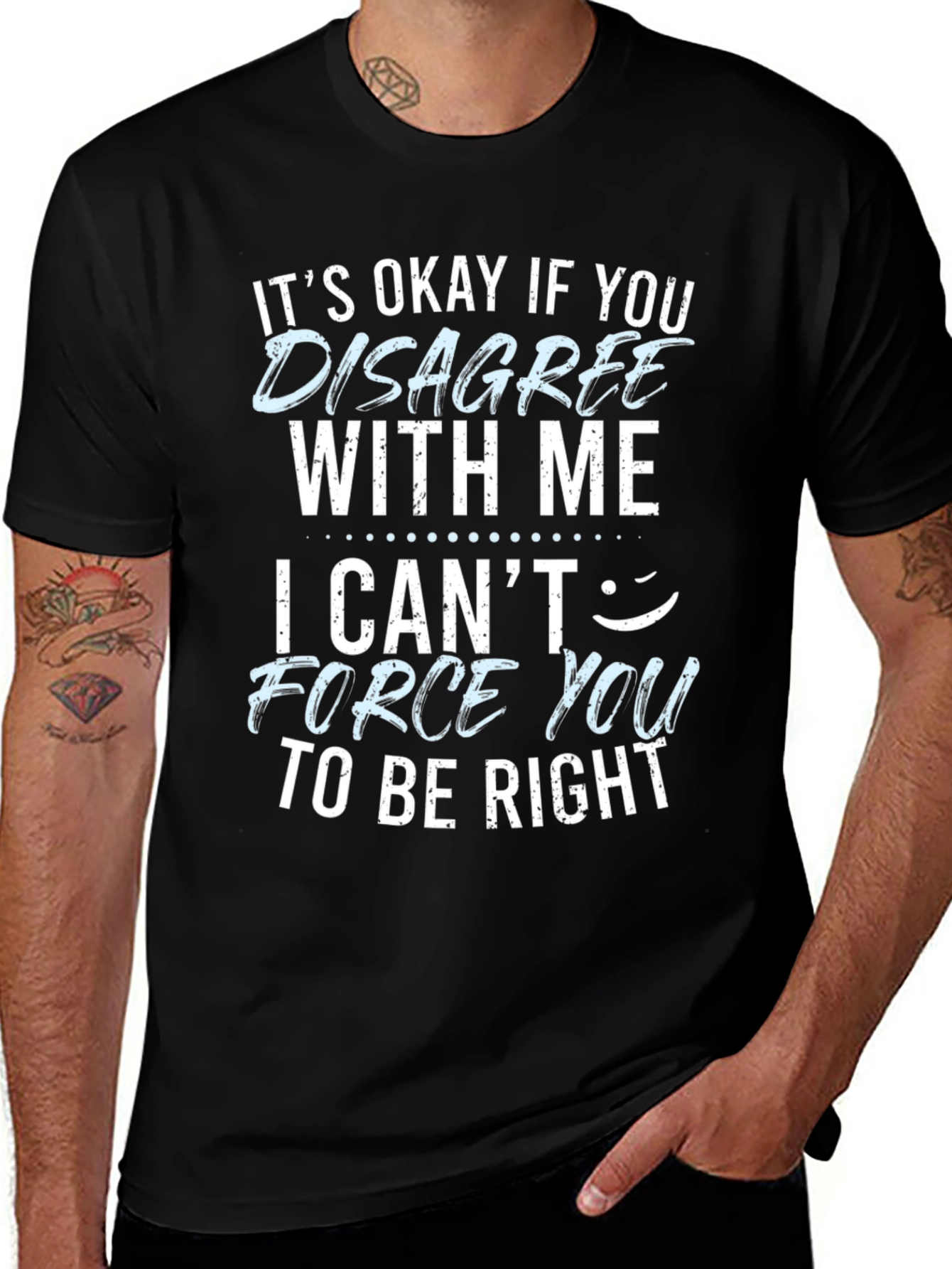 Funny Disagree With Me Graphic T-Shirt