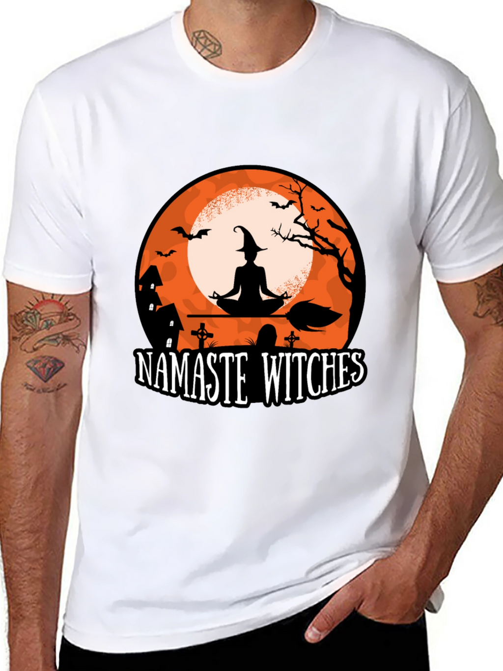 Namaste Witches Halloween T-Shirt