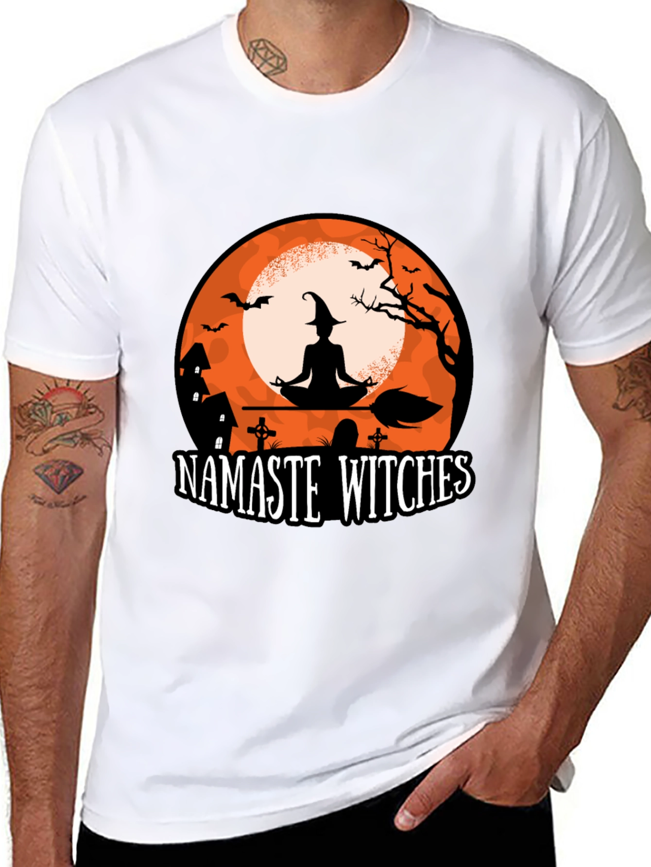 Namaste Witches Halloween T-Shirt