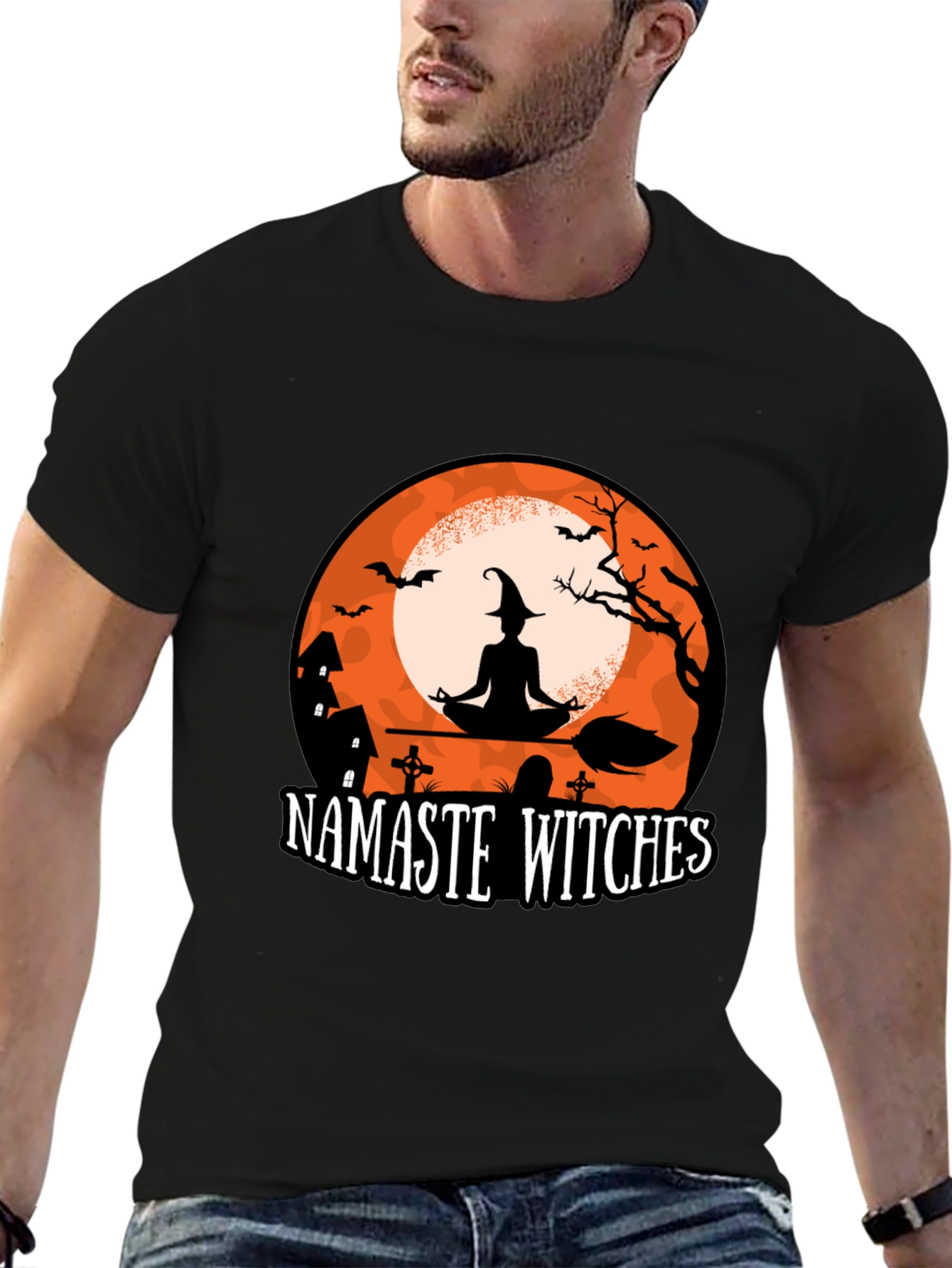 Namaste Witches Halloween T-Shirt