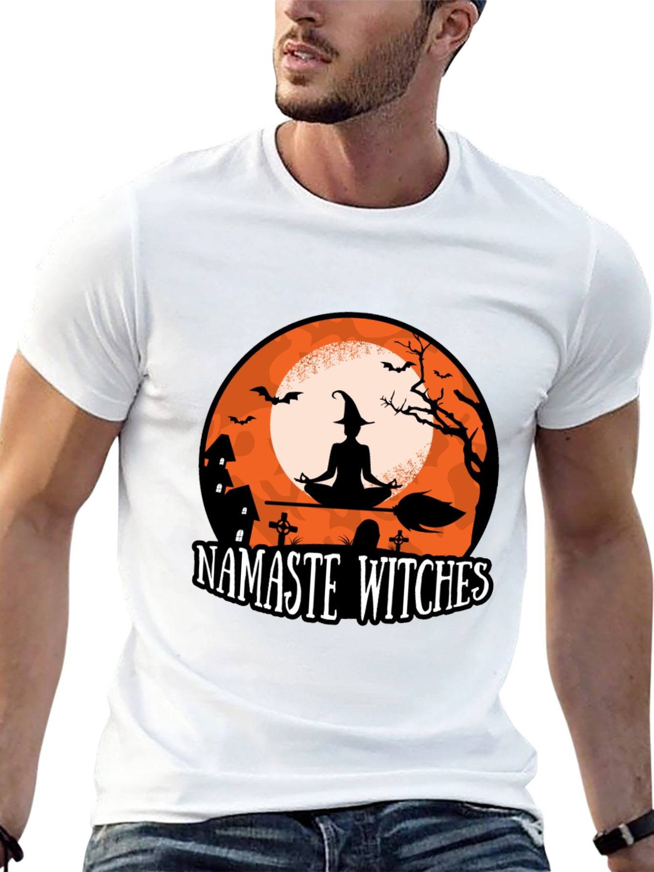 Namaste Witches Halloween T-Shirt